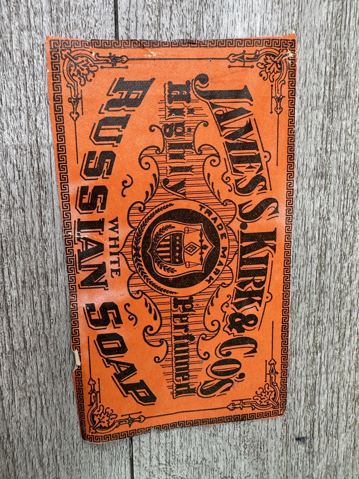 Vintage James S. Kirk & Co. White Russian Soap Wrapper Antique Advertising Vintage James S. Kirk & Co. White Russian Soap Wrapper Antique Advertising