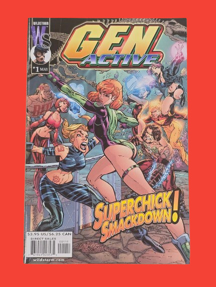 Gen-Active #1 2000 WildStorm J. Scott Campbell Superchick Smackdown Cover