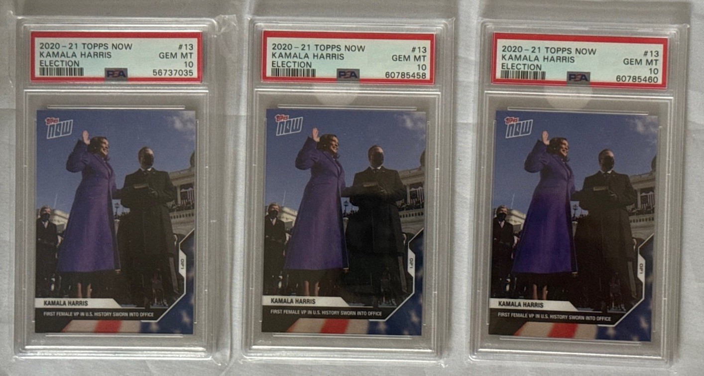 Three (3x) Kamala Harris pSA 10 