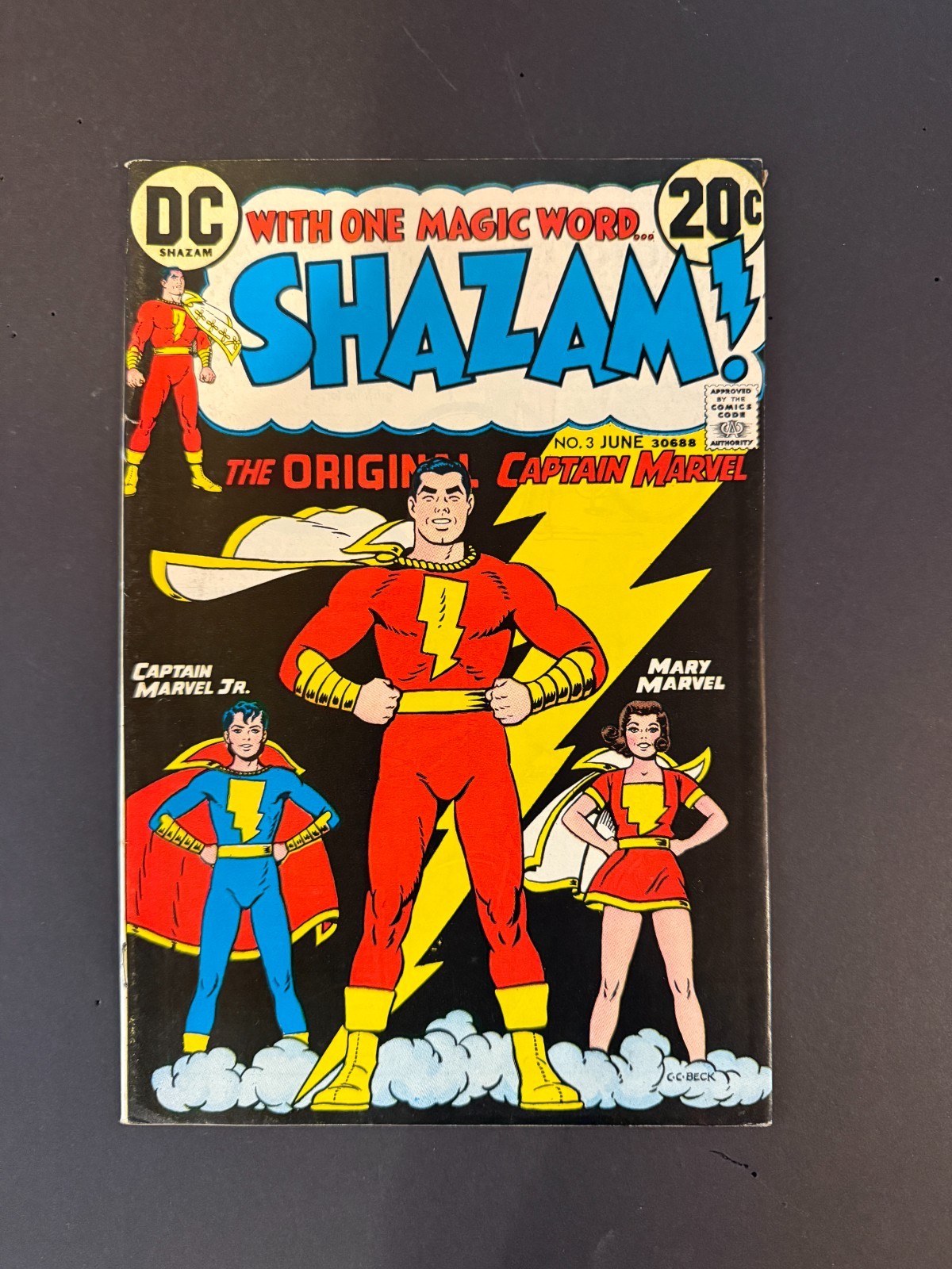 Shazam #2 and 3 DC Comics 1973 Captain Marvel VF 8.0-8.5 Bags and Boards