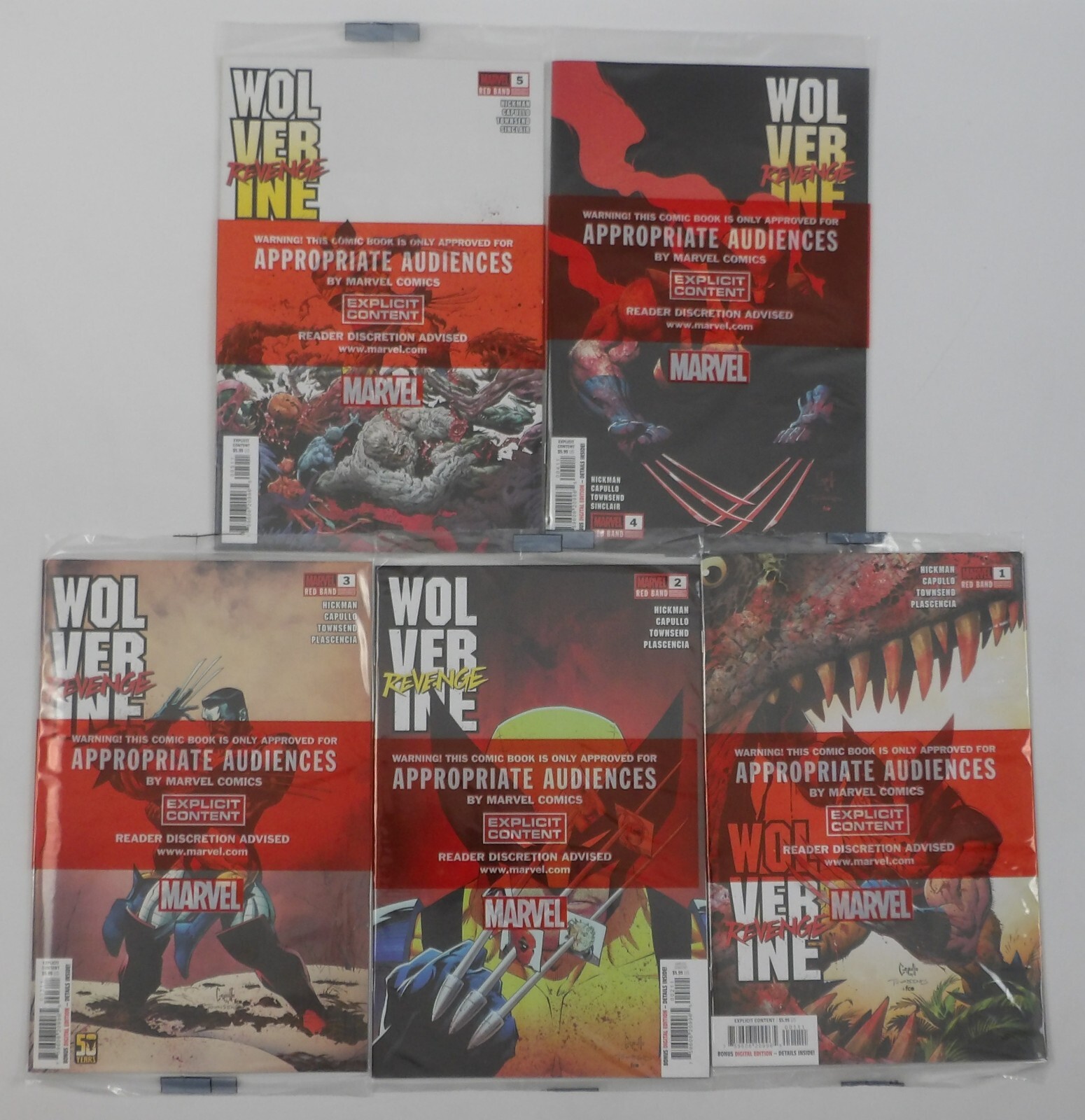 Wolverine: Revenge - Red Band #1-5 VF/NM complete series SEALED Marvel