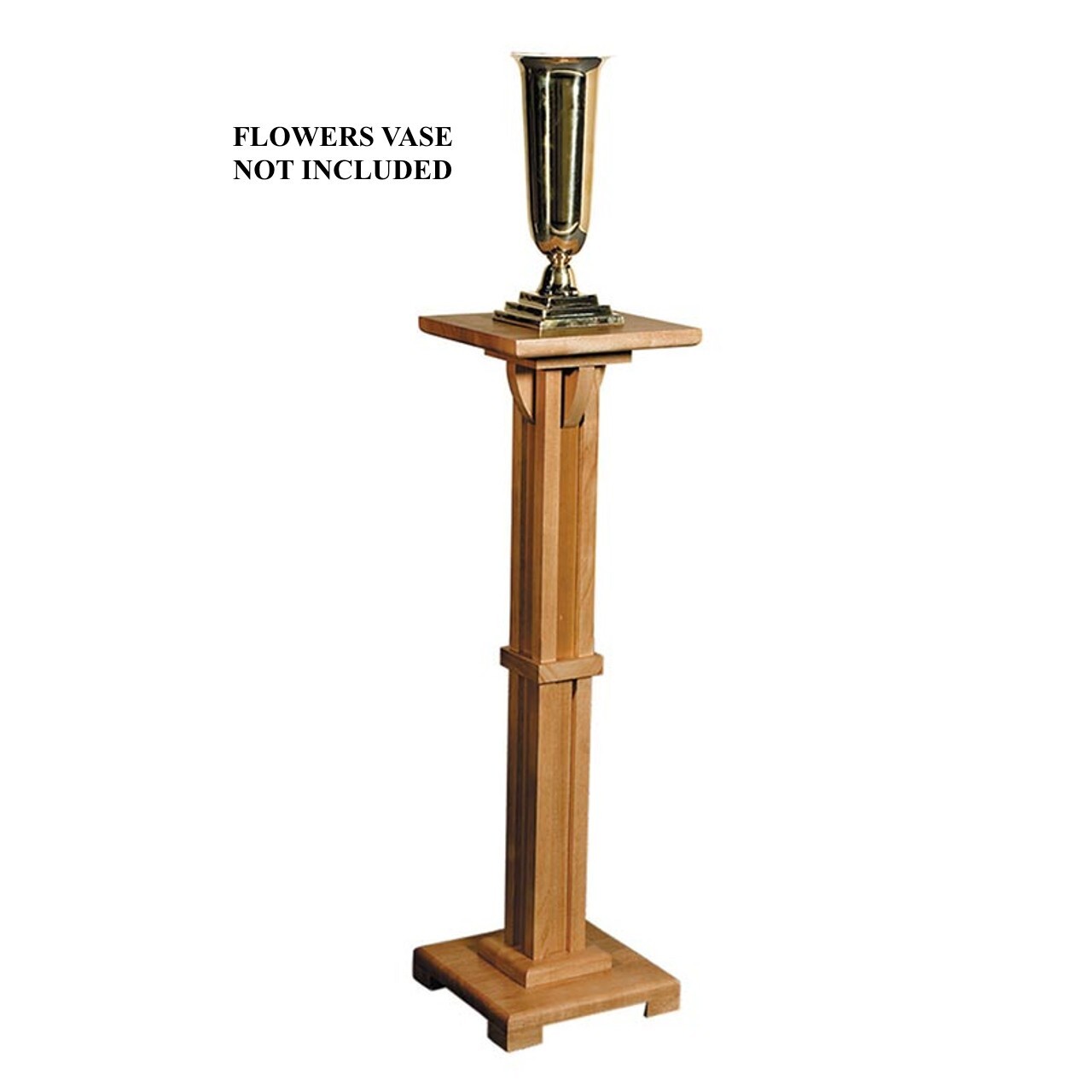 Flower Stand, Pecan Stained Maple 30-1/2\