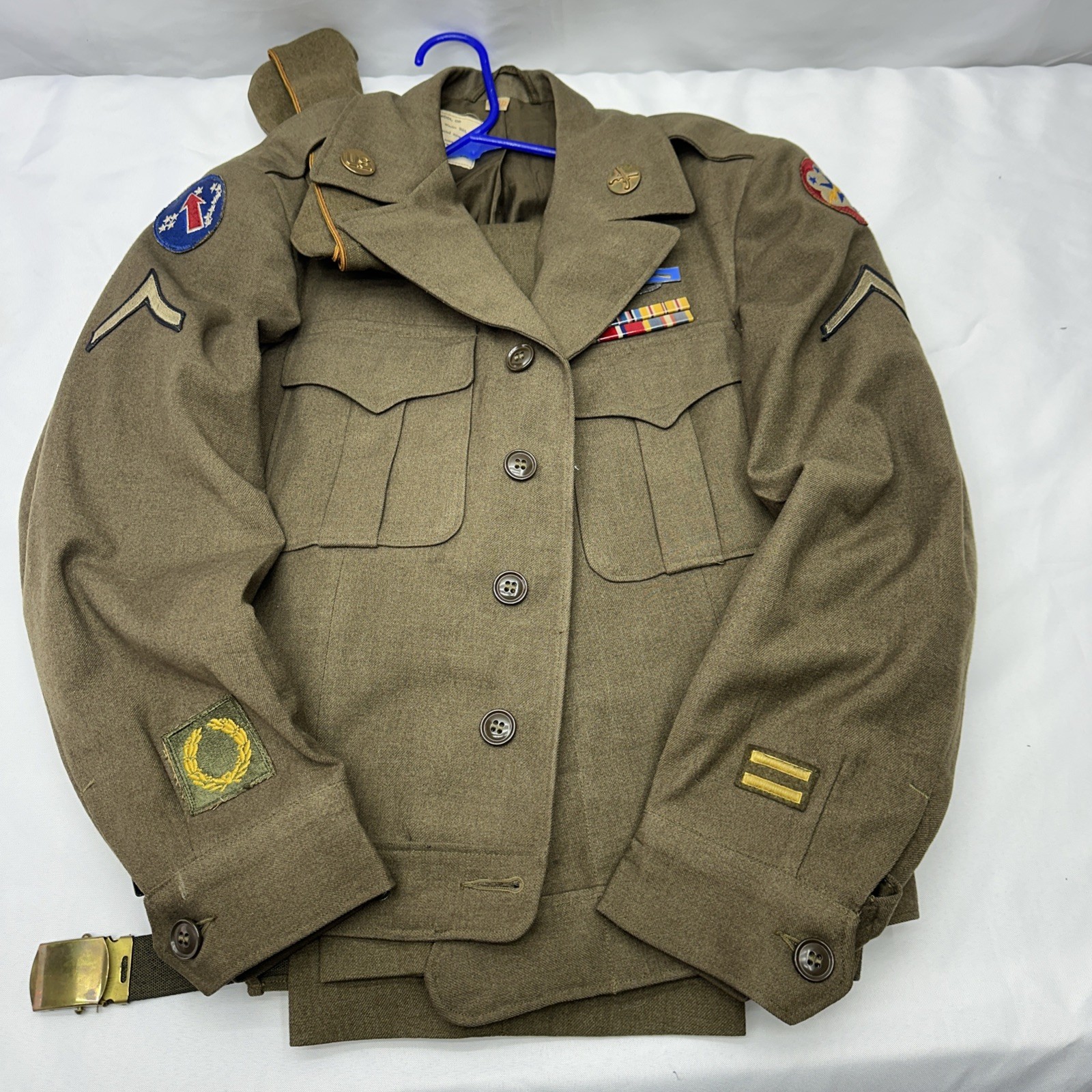 Vtg WWII/1946 US Army Military Police MP Ike Jacket Uniform 