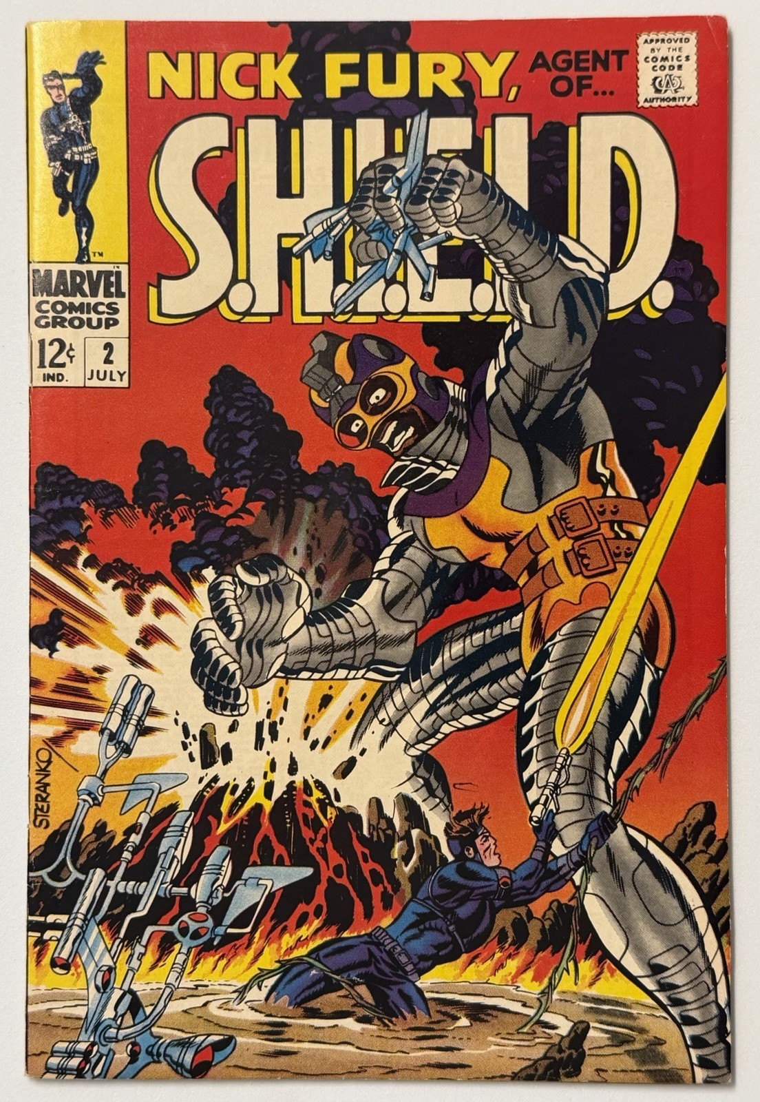 Nick Fury, AGENT of SHIELD #2 (7/1968) Jim Steranko 1st Centurius~Beautiful Copy