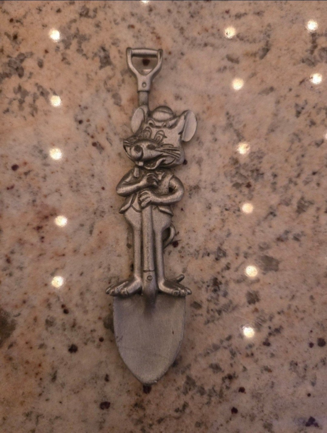 Chuck E Cheese Pewter Shovel Spoon Vintage 1983 ShowBiz Pizza Time Theatre