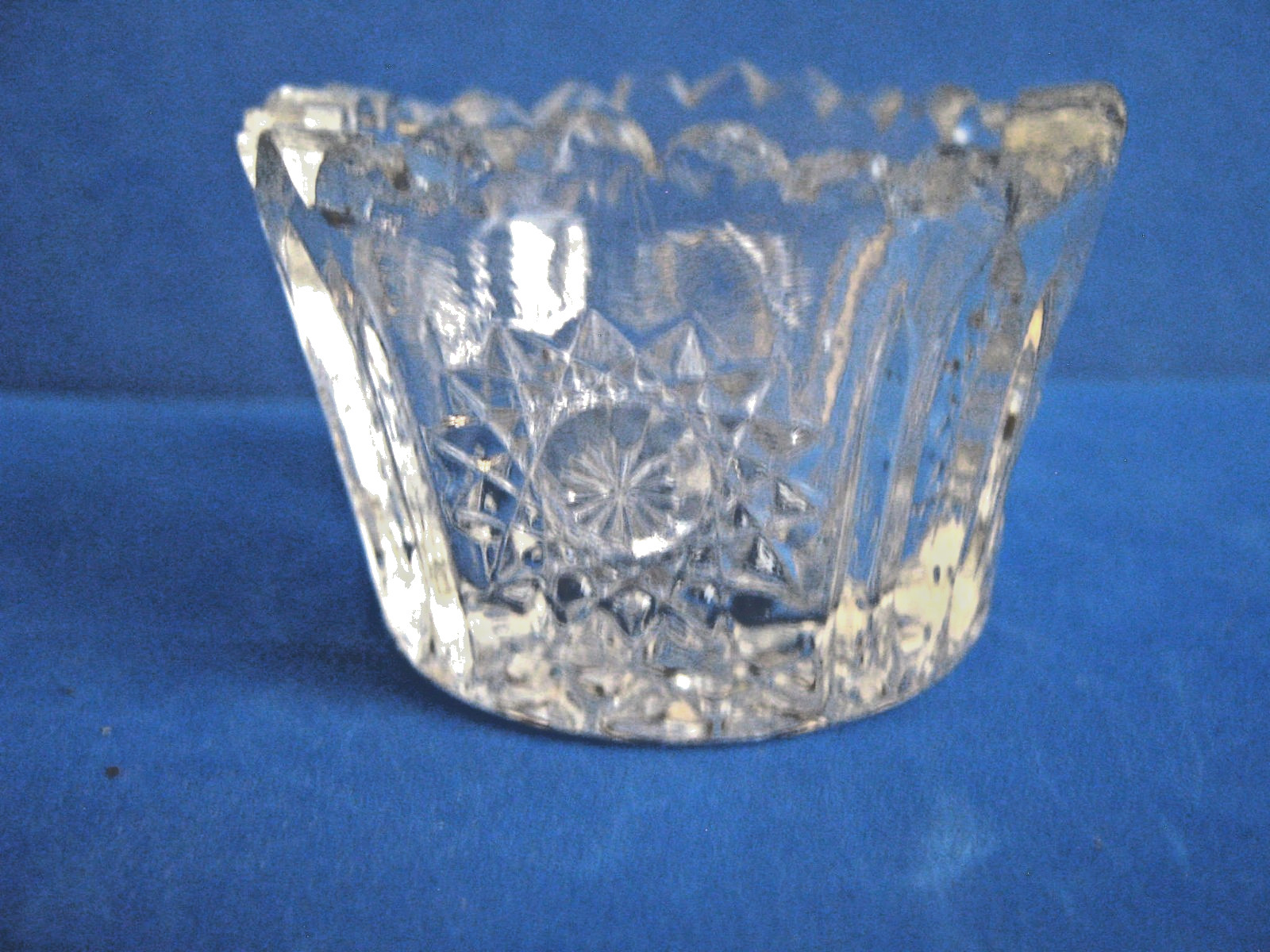 HEISEY BEADED PANEL & SUNBURST PATTERN GLASS OPEN SALT CELLAR,c1900 HEISEY BEADED PANEL & SUNBURST PATTERN GLASS OPEN SALT CELLAR,c1900