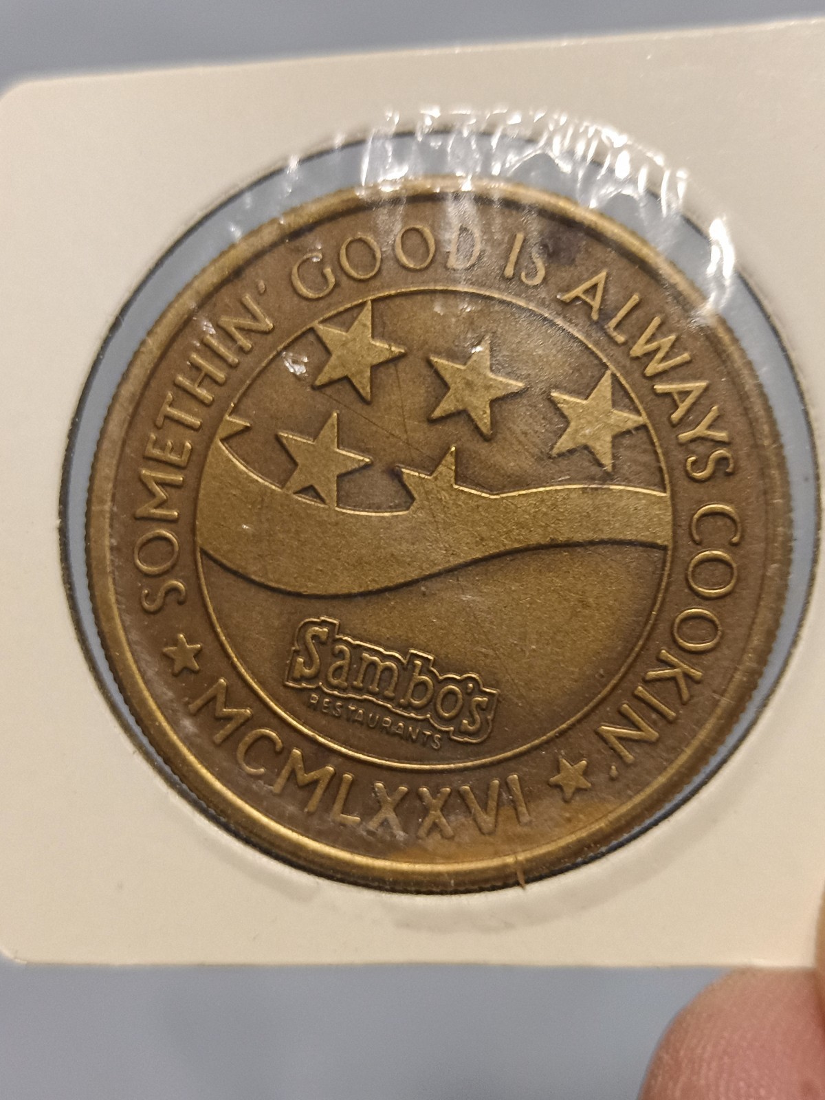 Rare - Sambo's Restaurants Coin - Vintage Collectible - one of a Kind Rare - Sambo's Restaurants Coin - Vintage Collectible - one of a Kind