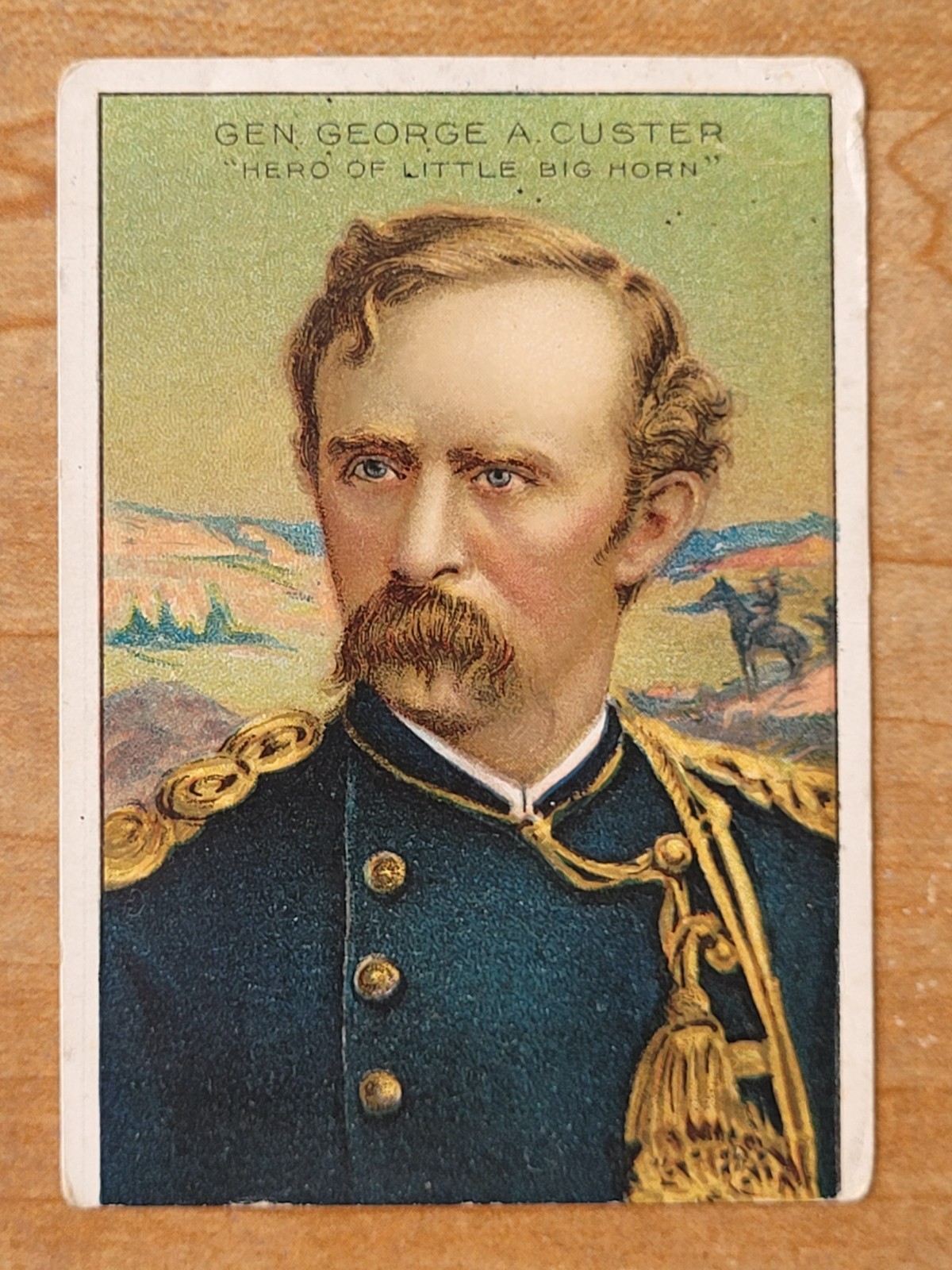 1911 T68 Men of History GENERAL GEORGE CUSTER- Trimmed (see Description) 1911 T68 Men of History GENERAL GEORGE CUSTER- Trimmed (see Description)