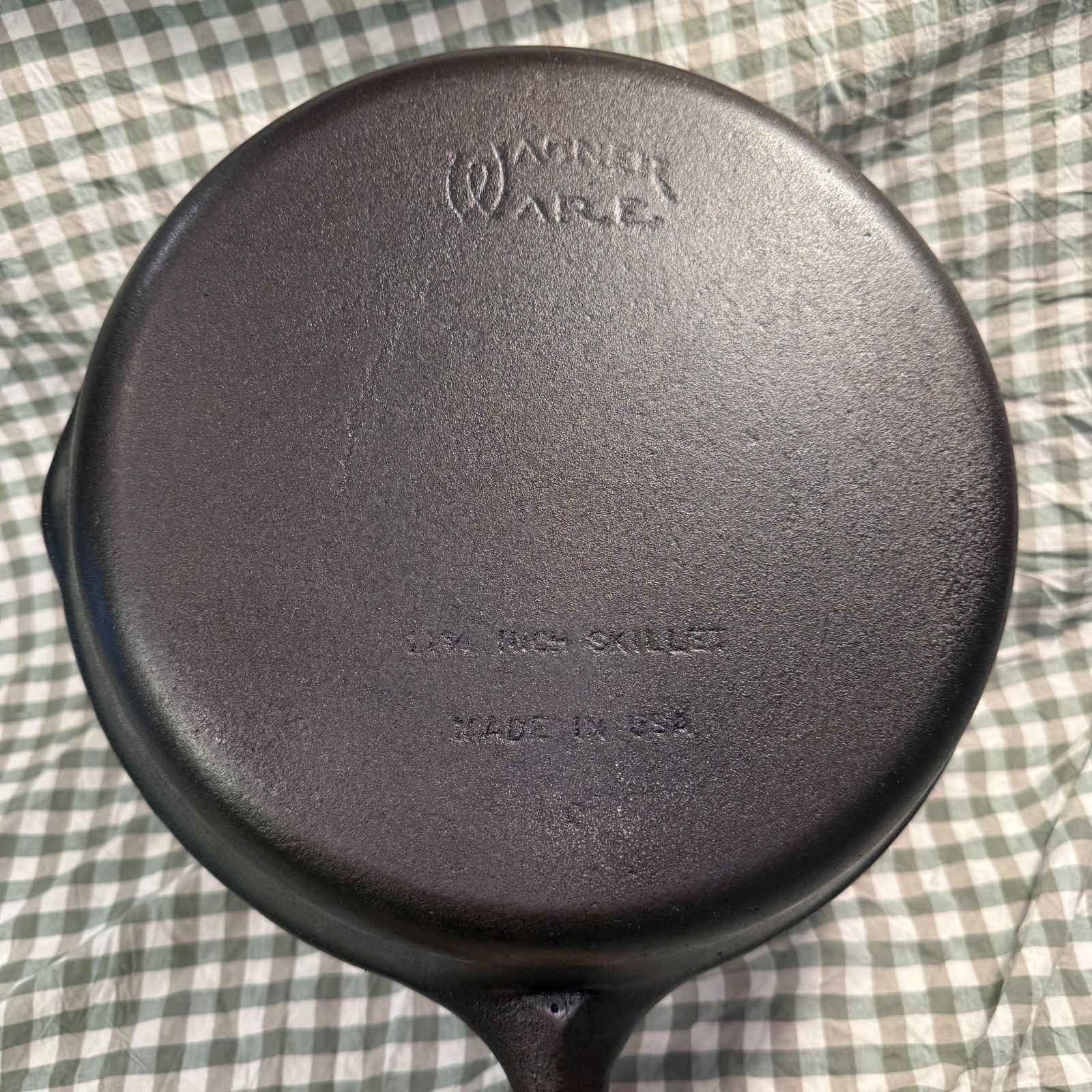 Vintage WAGNER WARE-Cast Iron Skillets-#10-(11 3/4” Dia.)-Made In USA-c.1960’s