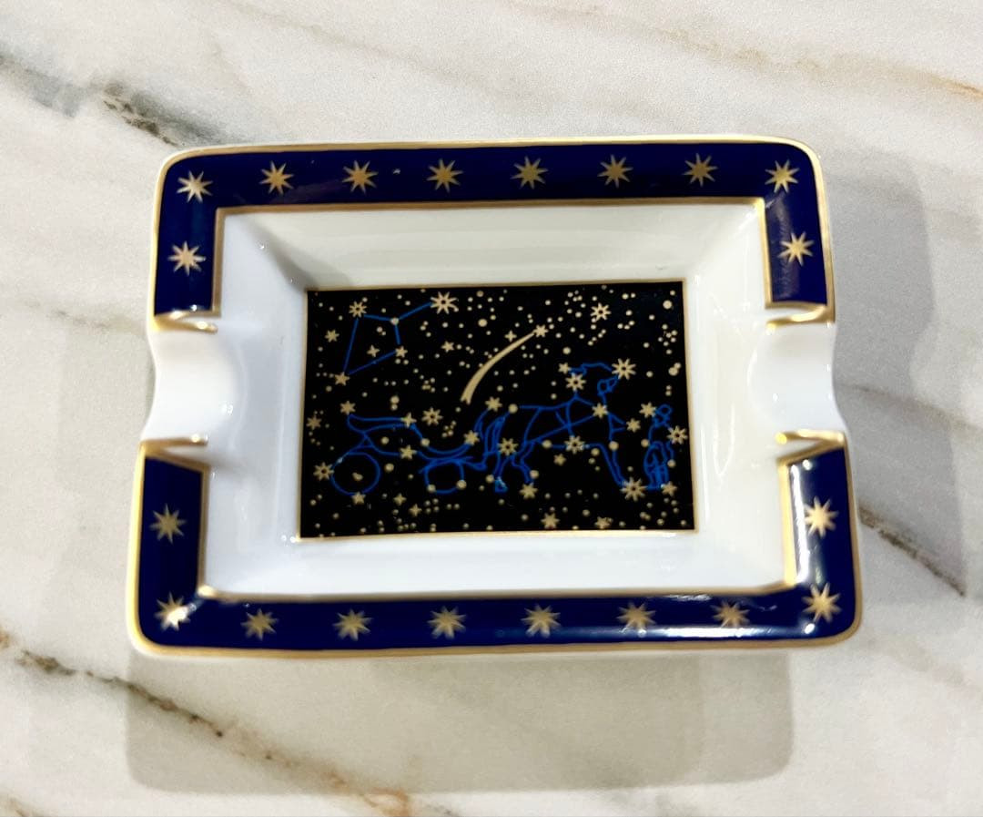 Hermes Paris Ashtray Journey to the Land of Stars Porcelain Mini Tray No box