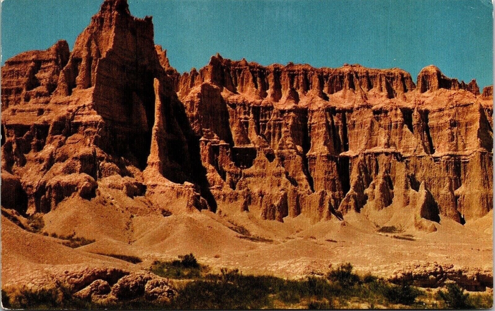Castle Butte Canyon Badland South Dakota SD Sand Dunes Postcard Unused UNP VTG
