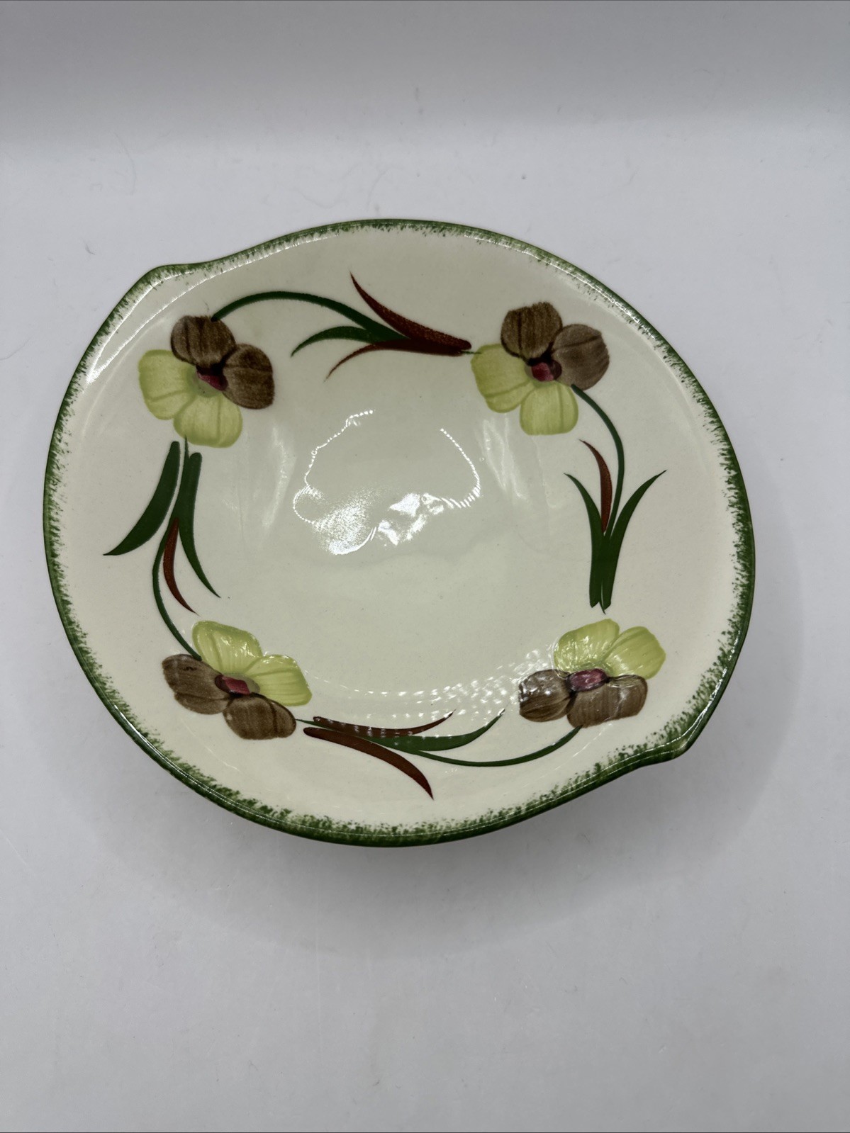 Blue Ridge Southern Potteries Cereal Bowl Flower Fantasy 7” Vintage Blue Ridge Southern Potteries Cereal Bowl Flower Fantasy 7” Vintage