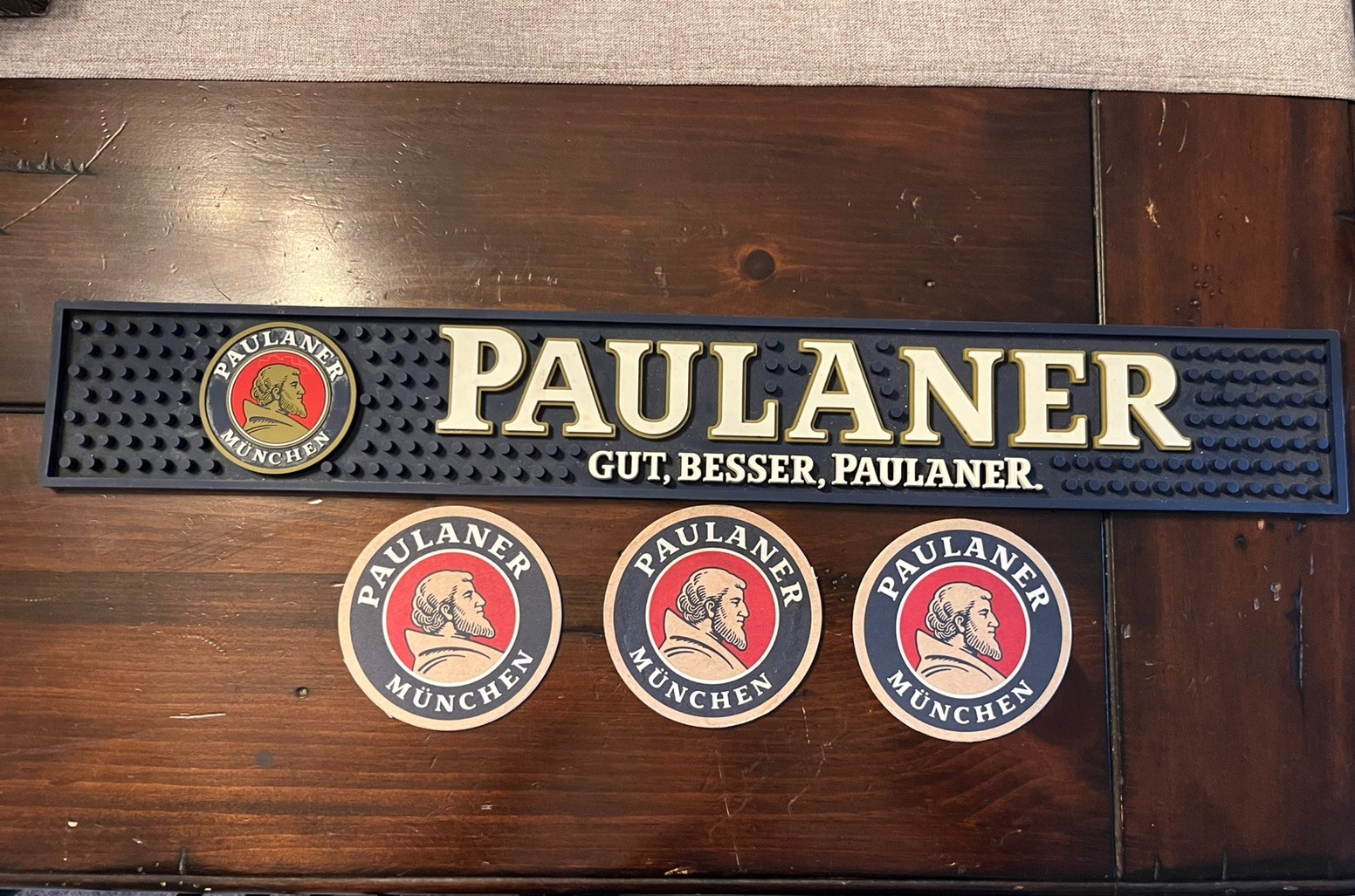 Paulaner München Bier Rubber Bar Mat 22.5