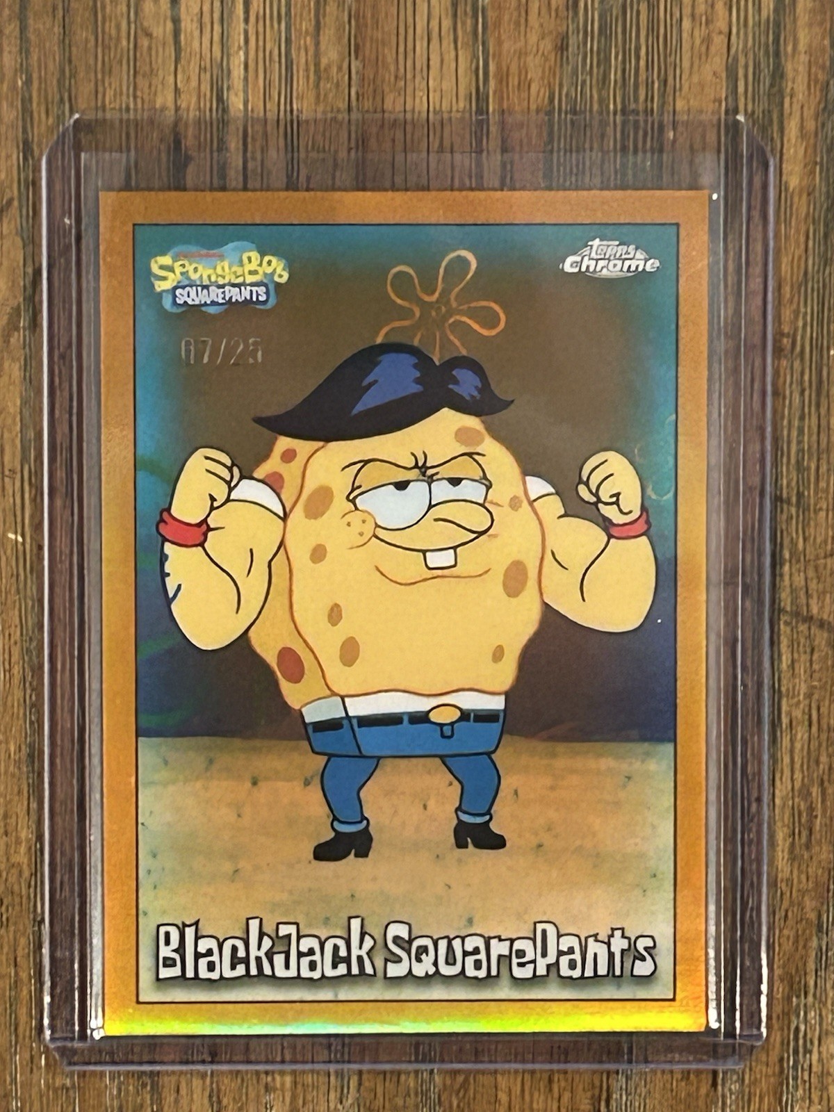 Topps 2025 Chrome SpongeBob SquarePants BlackJack SquarePants #46 Orange /25🔥 Topps 2025 Chrome SpongeBob SquarePants BlackJack SquarePants #46 Orange /25🔥