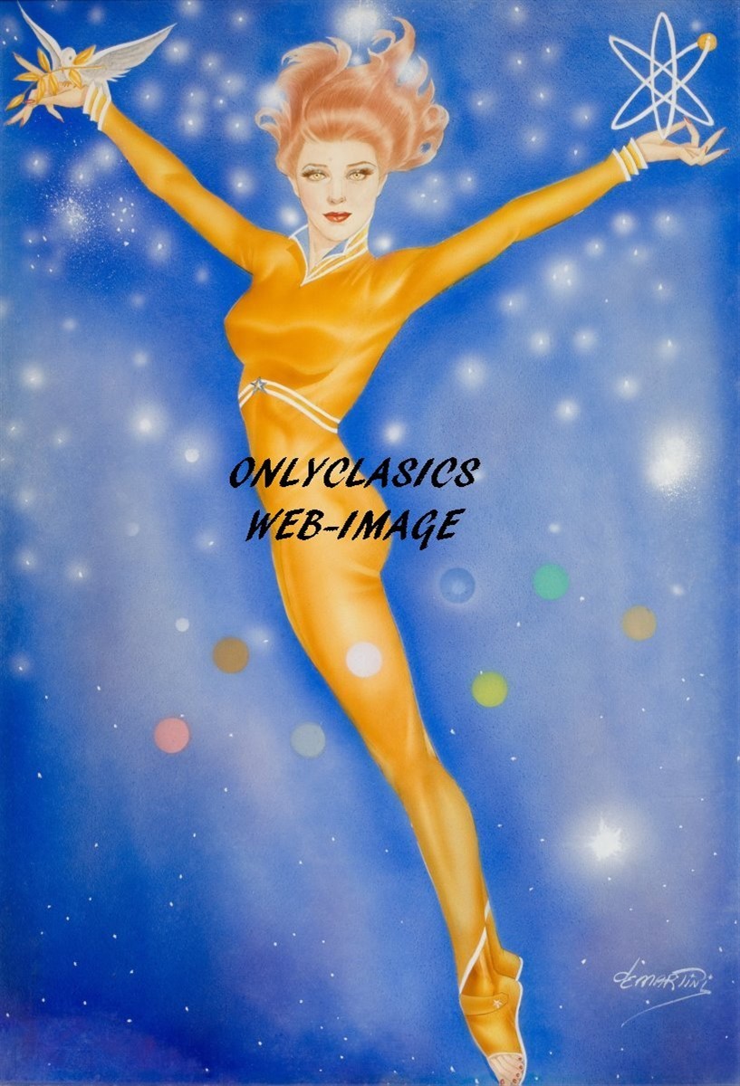 1963 Ballerina Ballet Dancer Pinup Art 12x18 Poster Print Joseph F. De Martini