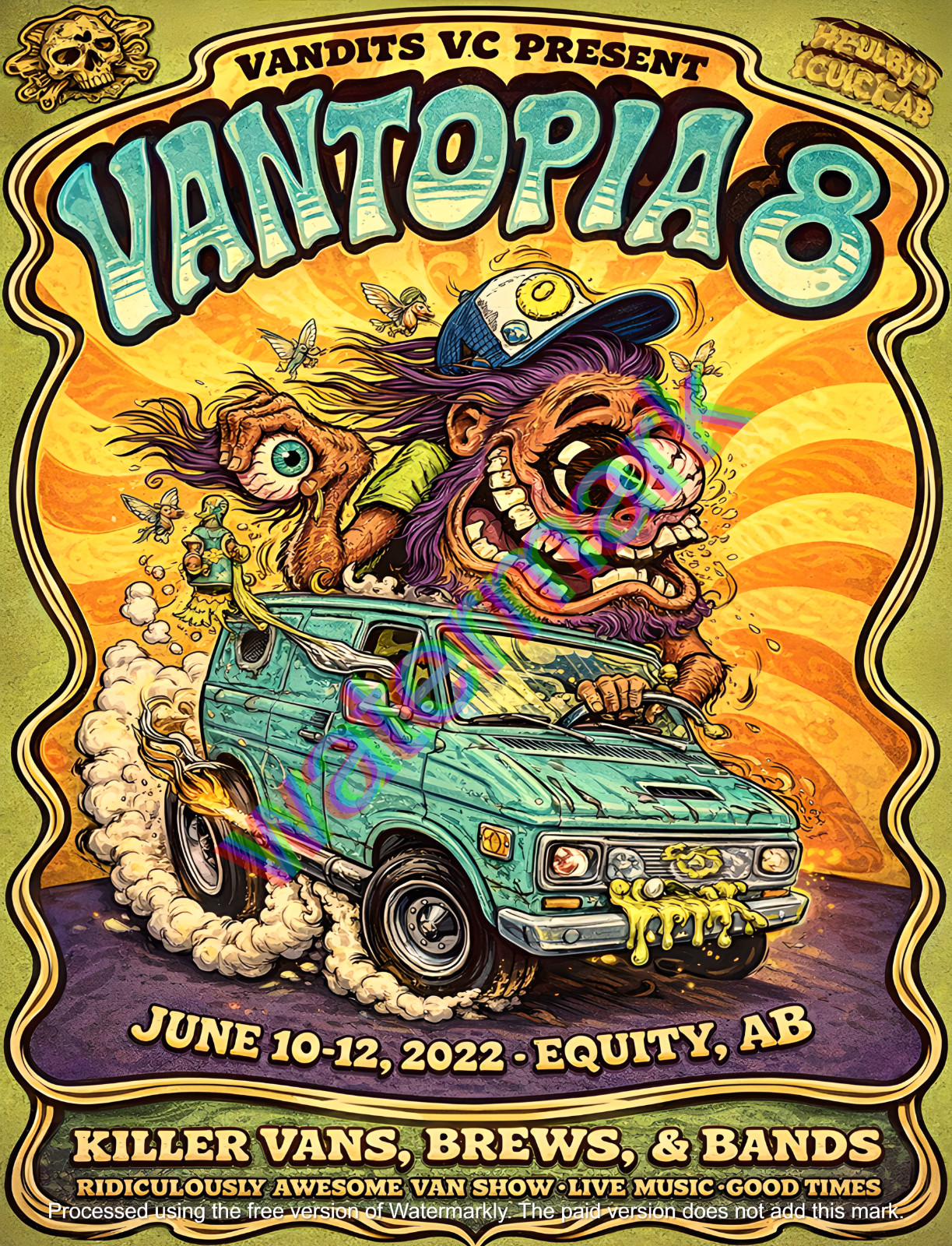 Vantopia 8 Ad Metal Sign 9\ Vantopia 8 Ad Metal Sign 9\