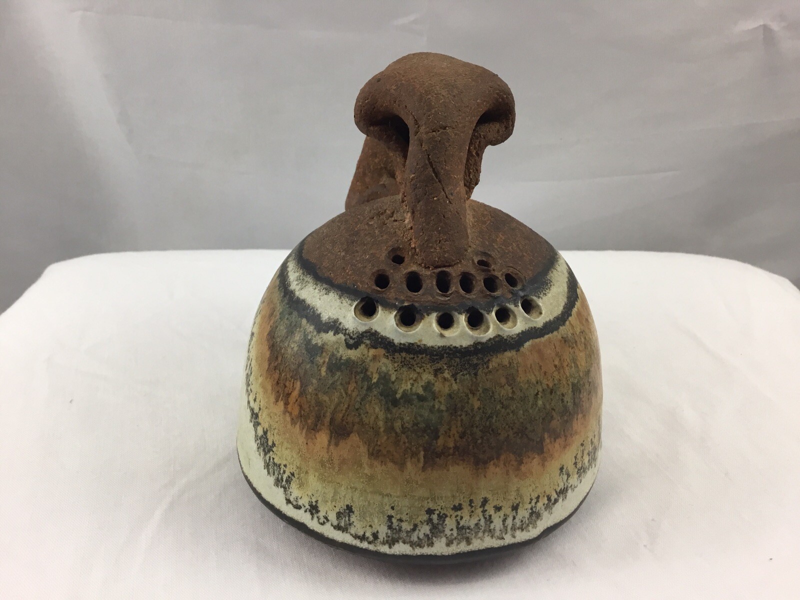 Vintage Stoneware Pottery Parmesan Shaker Artist Signed Rare Vintage Stoneware Pottery Parmesan Shaker Artist Signed Rare