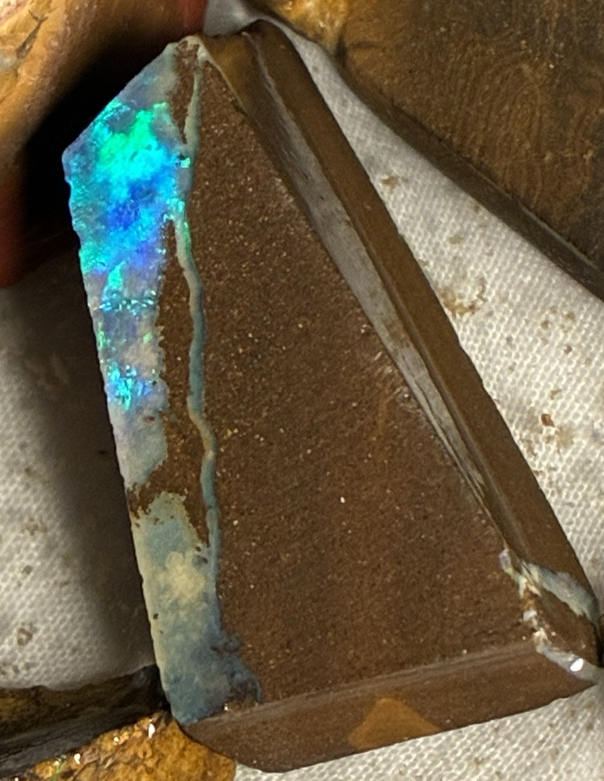 33ct Australian Boulder Opal Rough Loose Specimen 33ct Australian Boulder Opal Rough Loose Specimen