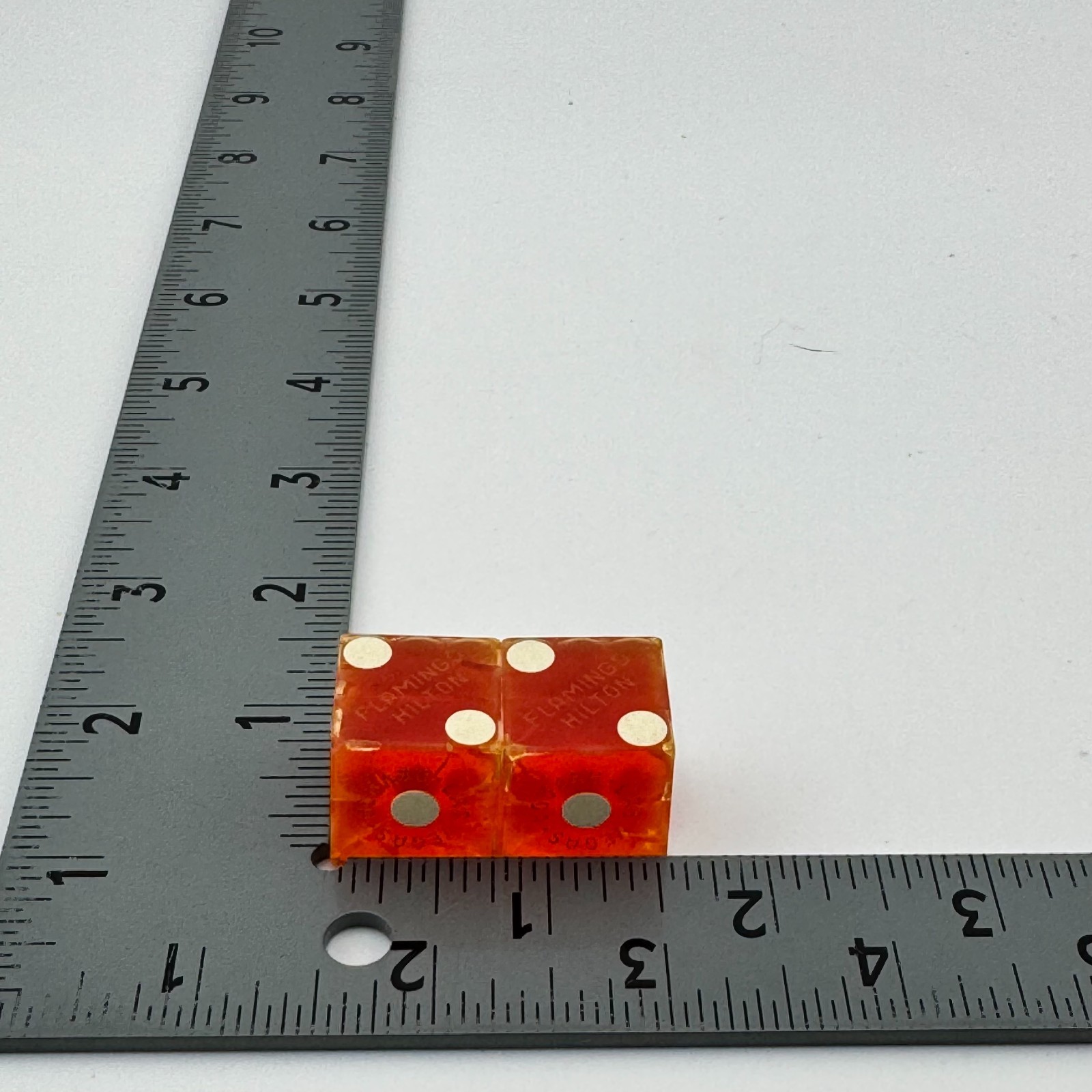 Vintage Flamingo Hilton Las Vegas Casino Dice Pair Red Precision Craps D6 Vintage Flamingo Hilton Las Vegas Casino Dice Pair Red Precision Craps D6