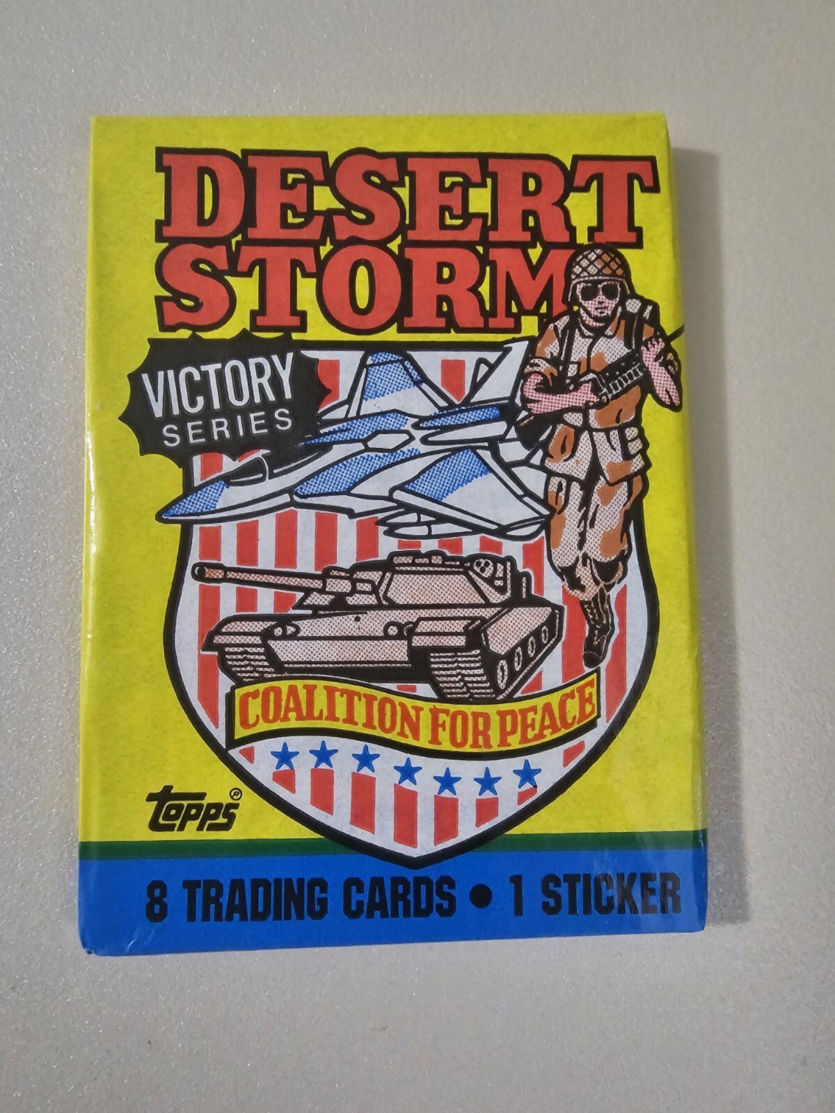 1991 Topps Desert Storm Trading Cards Unopened Wax Pack - Victory Series