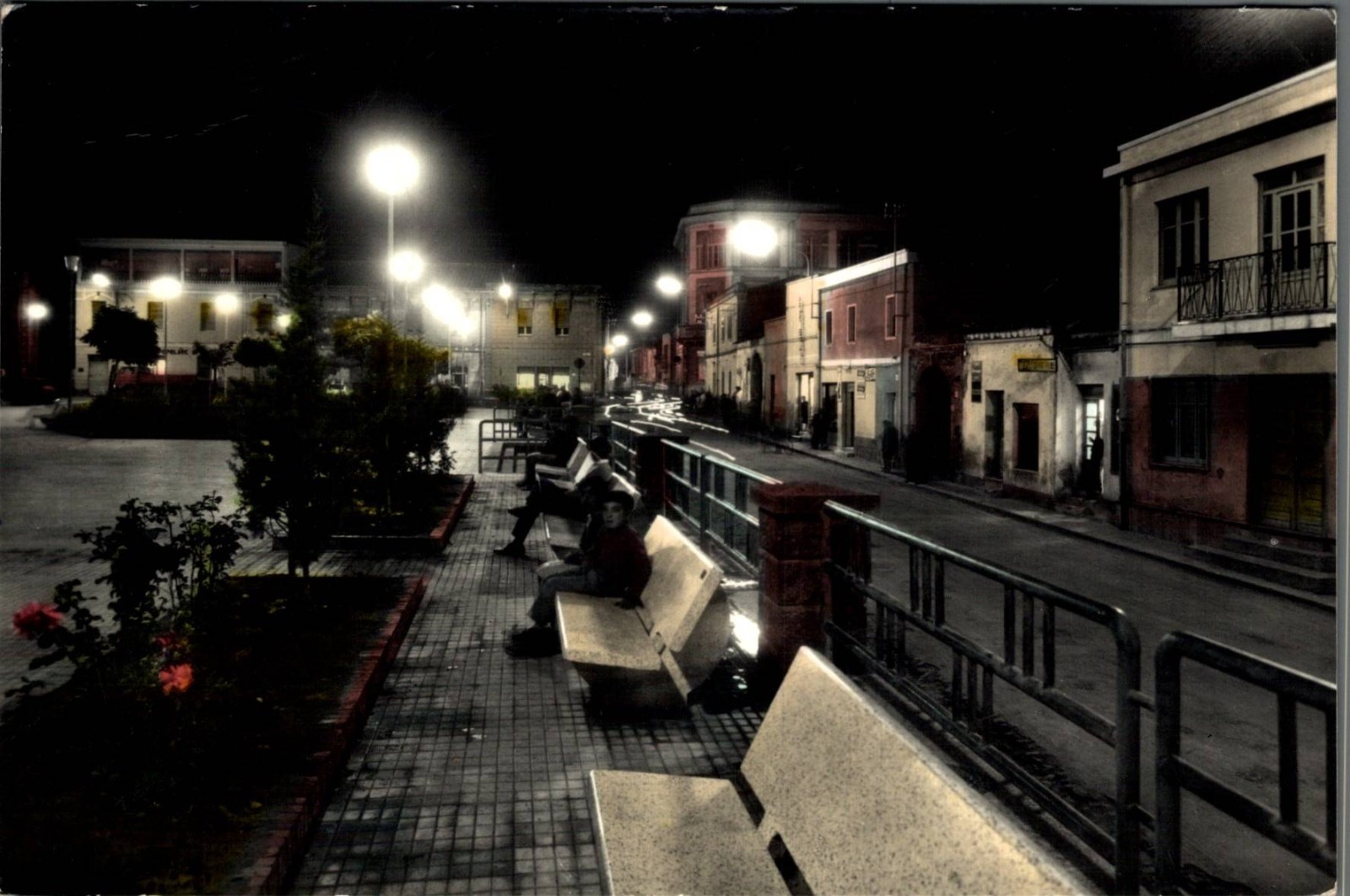 Cagliari Terralba at night, Barber Shop F. Large shipped
