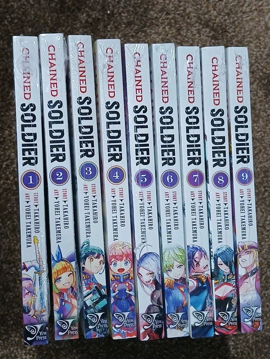 Chained Soldier Manga Volumes 1-9 English Brand New Sealed Authentic Yen Press