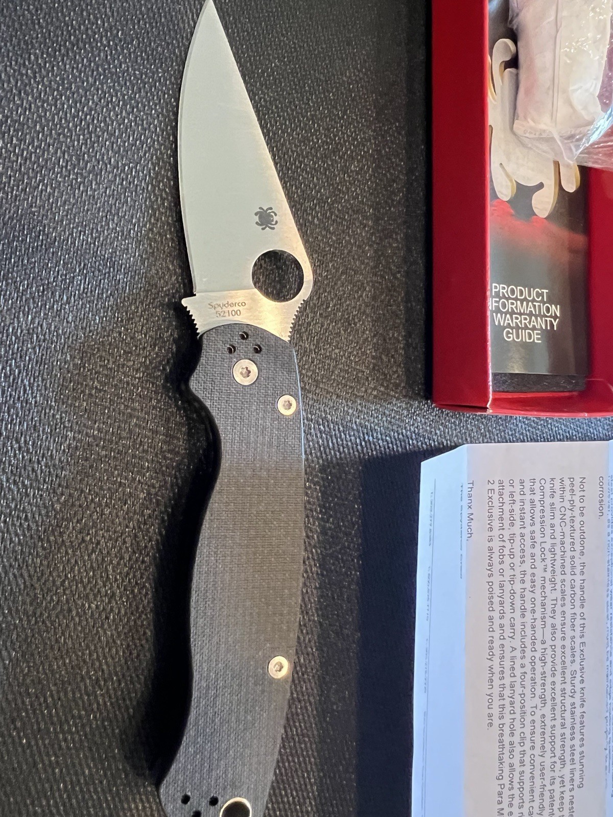 Spyderco PM2 52100 Limited - Carbon Fiber Scaled -Still NIB Spyderco PM2 52100 Limited - Carbon Fiber Scaled -Still NIB