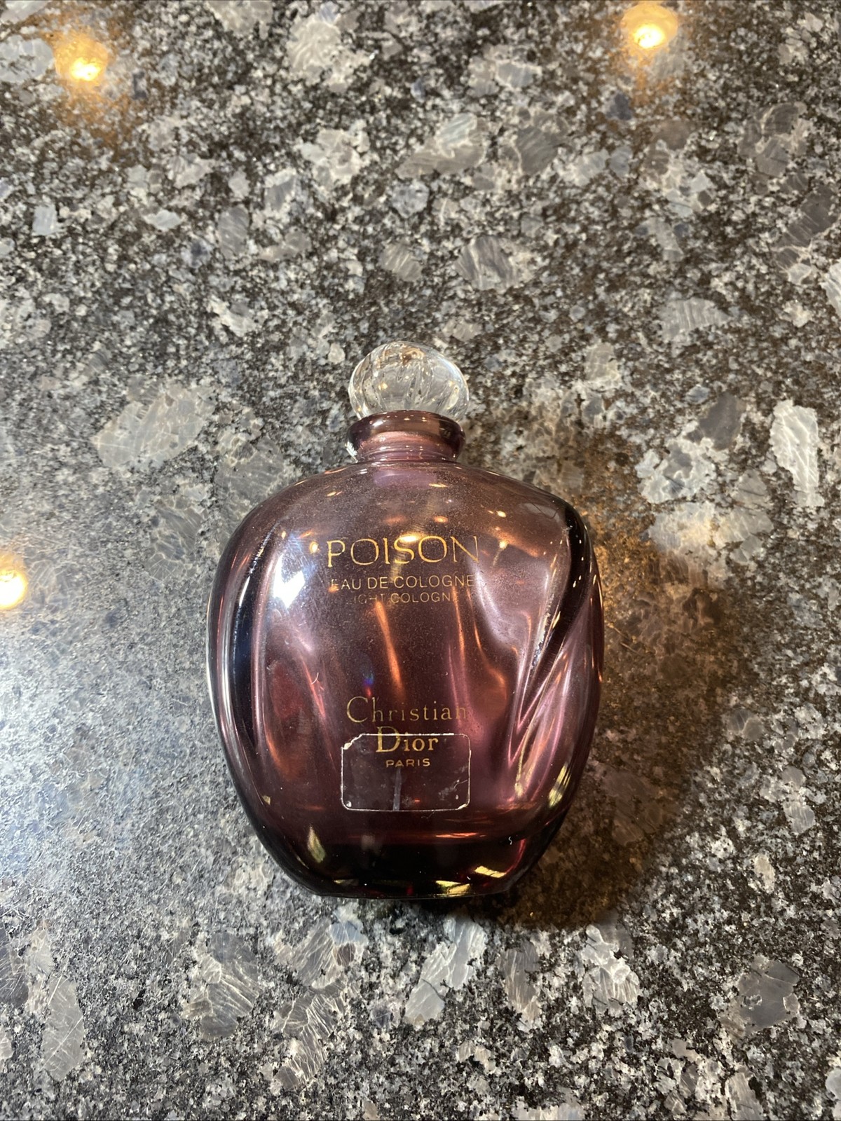 Christian Dior Poison Eau De Cologne Perfume Bottle Empty Purple 100ml France