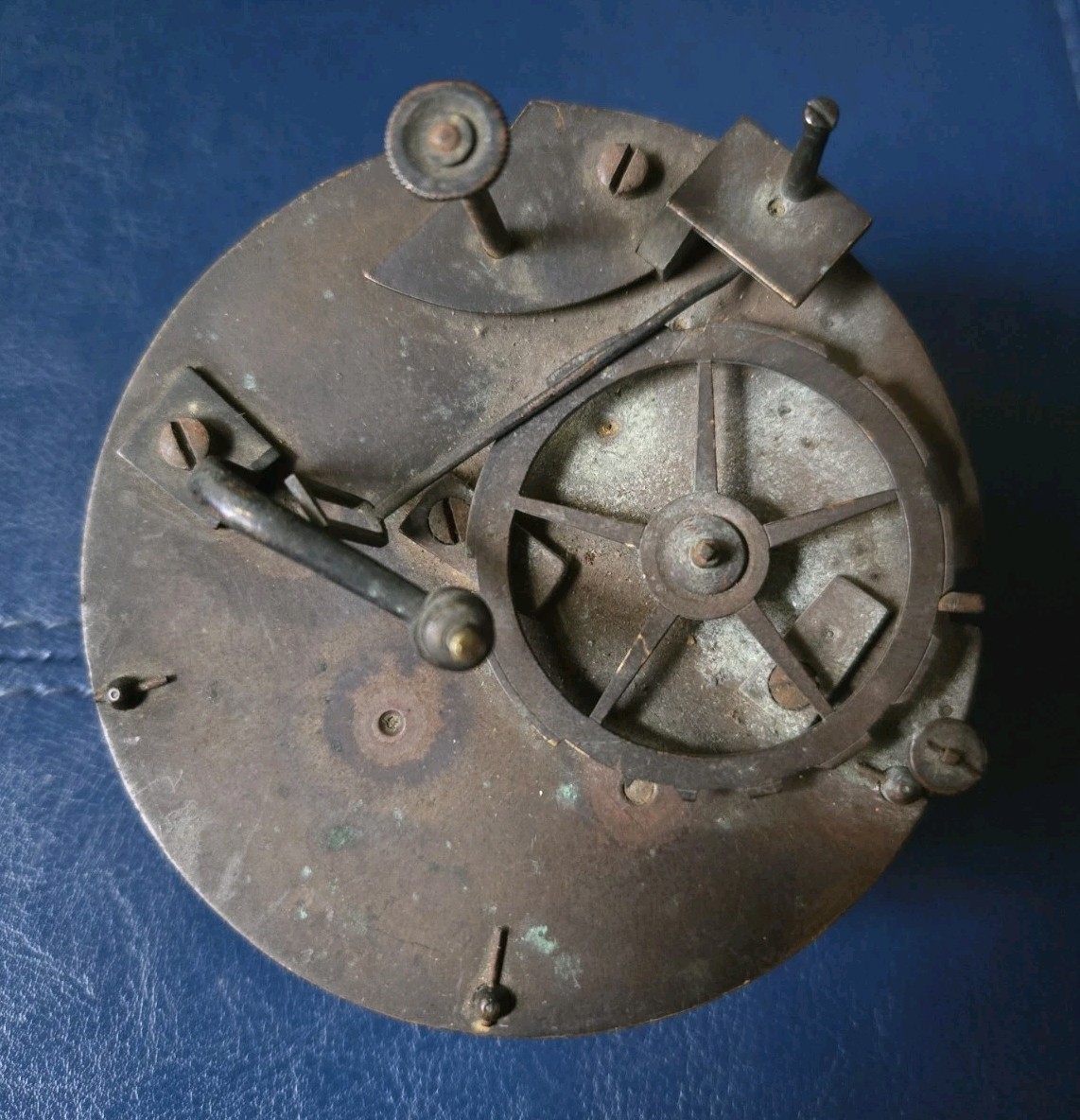 Antique French Mantel Clock Movement FROT A Paris No.1026 Brass Bell Strike 1890