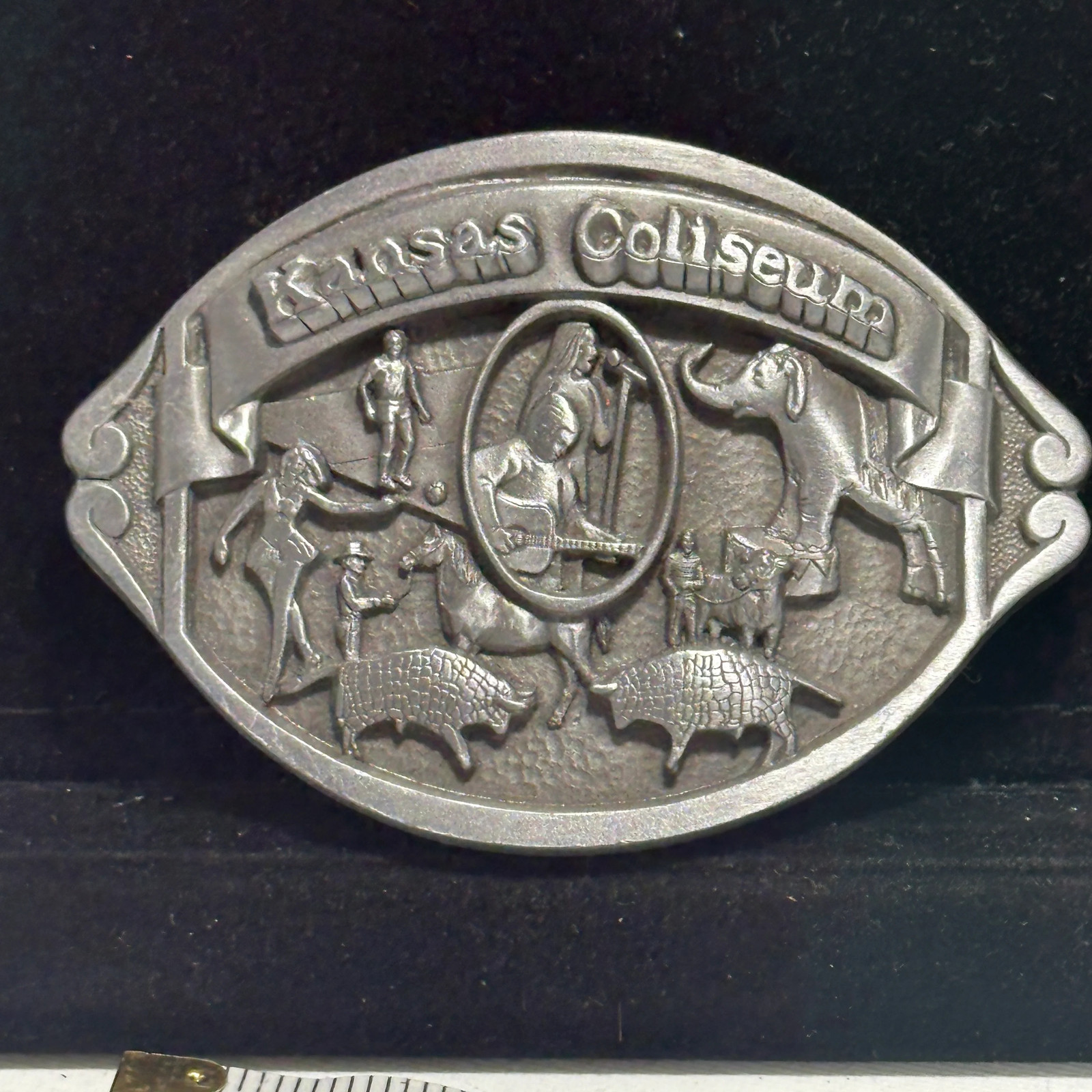 Vintage Kansas Coliseum Wichita Circus Elephant Limited Edition Belt Buckle USA Vintage Kansas Coliseum Wichita Circus Elephant Limited Edition Belt Buckle USA
