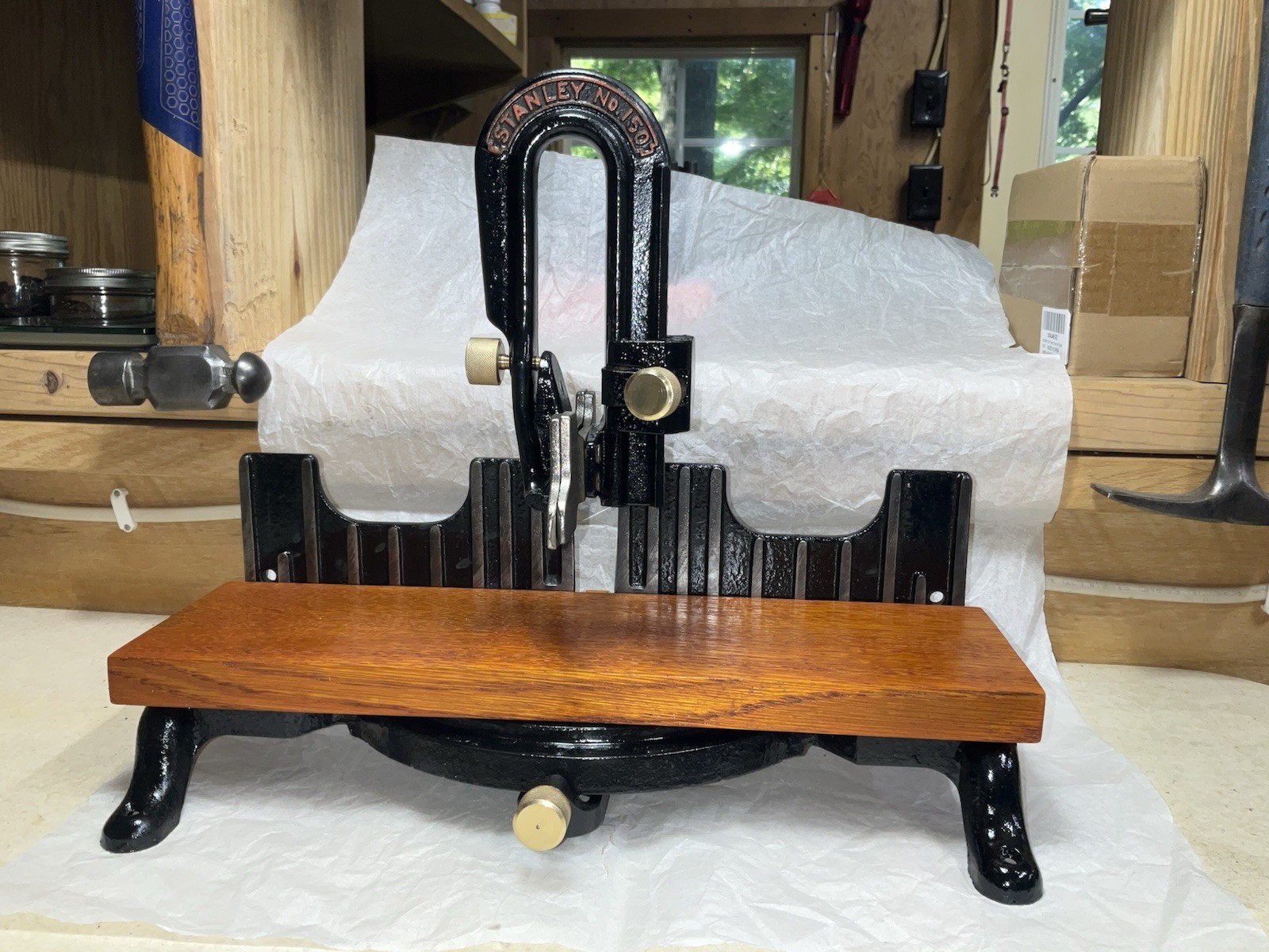 Vintage Stanley 150 Miter Box, Restored And Upgraded Vintage Stanley 150 Miter Box, Restored And Upgraded