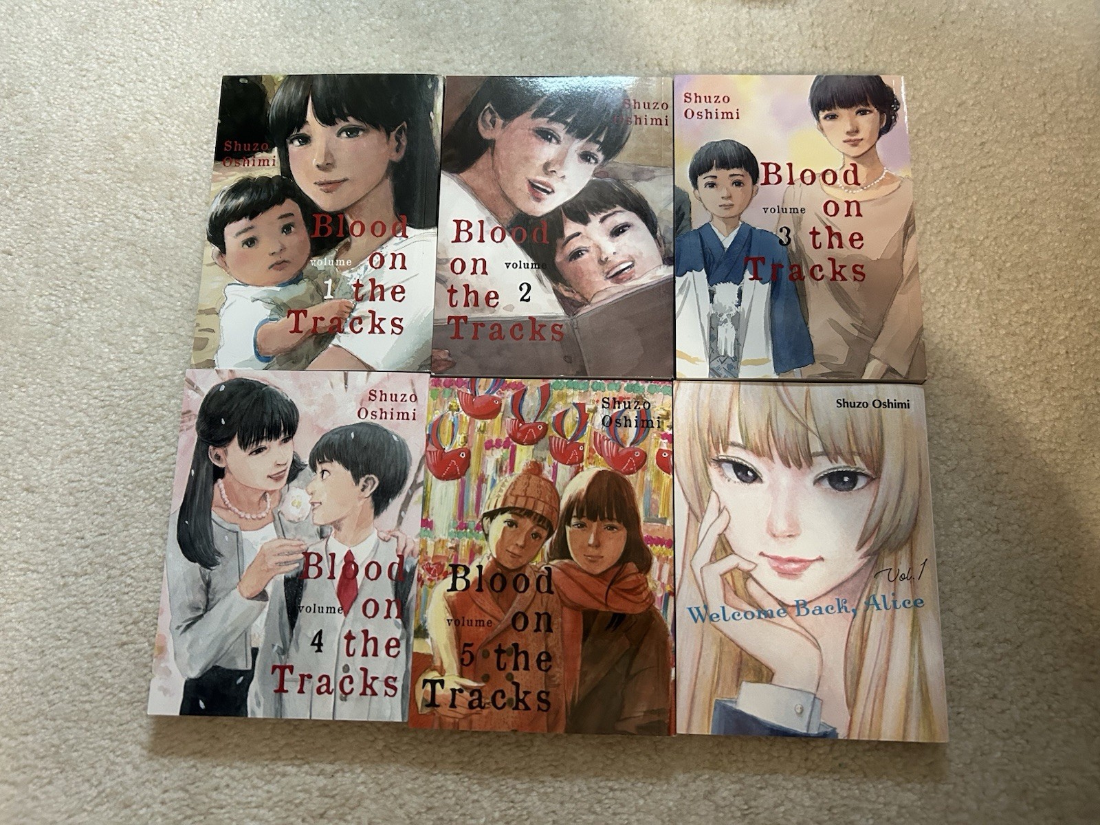 Blood On The Tracks Vol 1-5, Welcome Back Alice Vol 1 Brand New Blood On The Tracks Vol 1-5, Welcome Back Alice Vol 1 Brand New