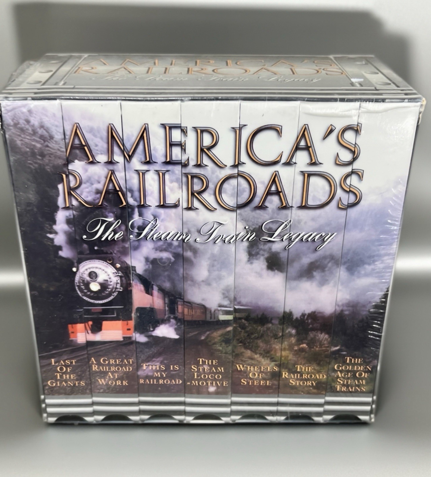 America's Railroads: The Steam Train Legacy 7 VHS Tape Box Set