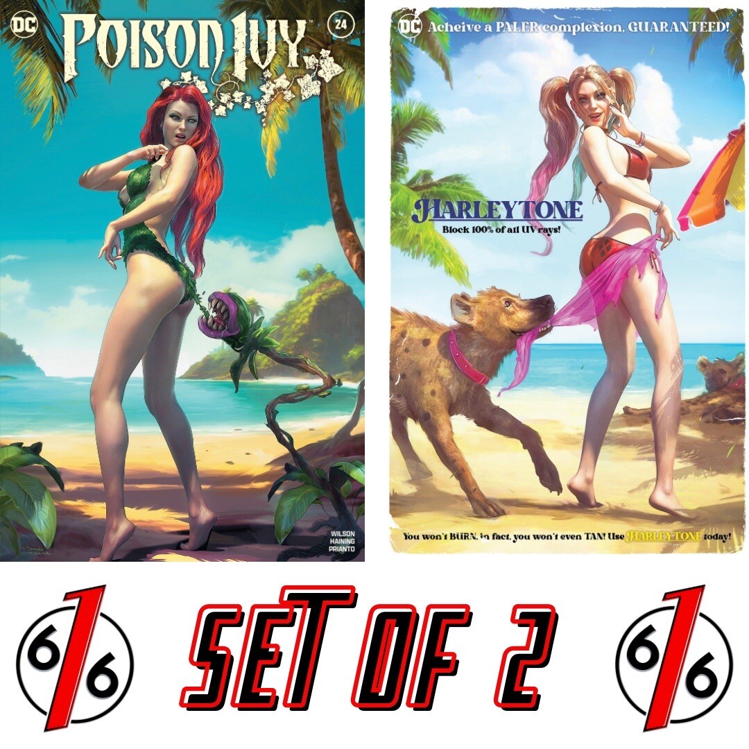 🔥 HARLEY QUINN & POISON IVY TIAGO DA SILVA 616 Coppertone Variant Set LTD 3000
