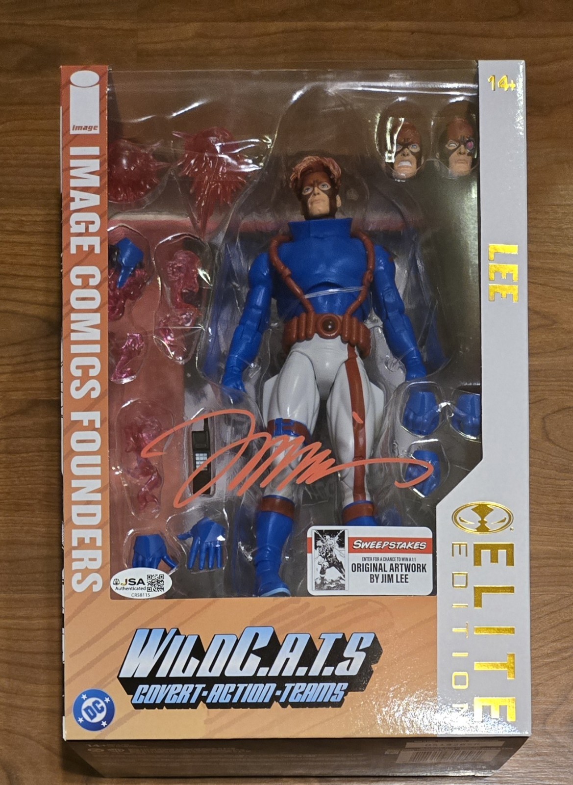 JIM LEE SIGNED WILDCATS SPARTAN MCFARLANE IMAGE COMICS FOUNDERS ELITE EDITION