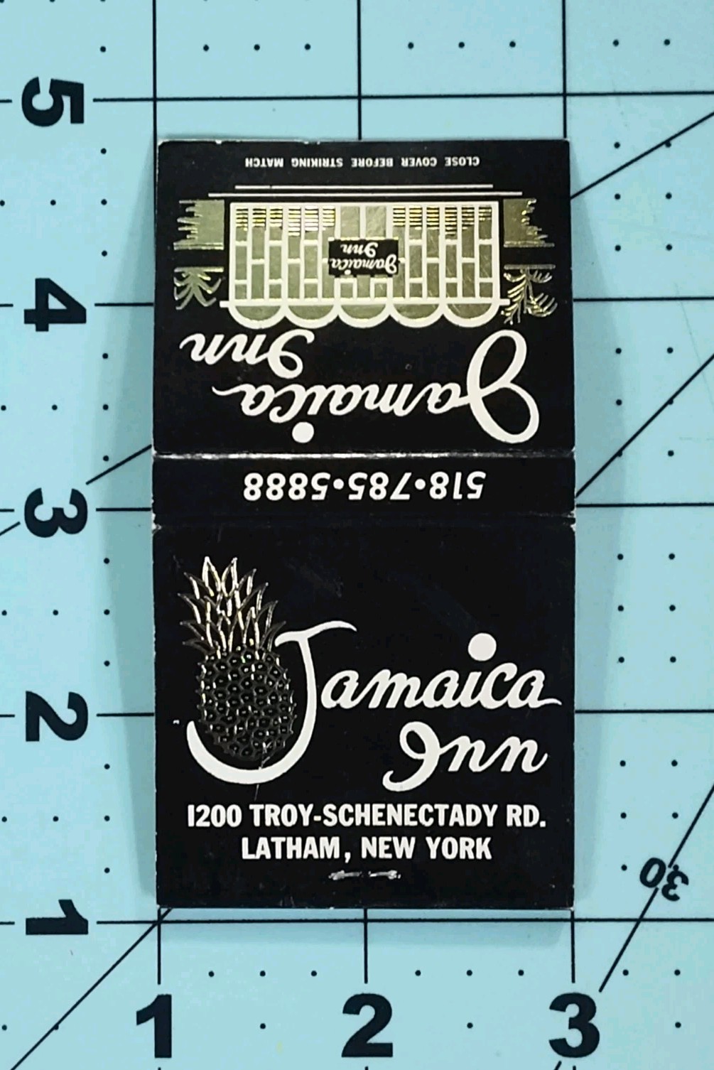 Vintage Jamaica Inn Latham NY Restaurant Matchbook Matches Troy Schenectady Rd