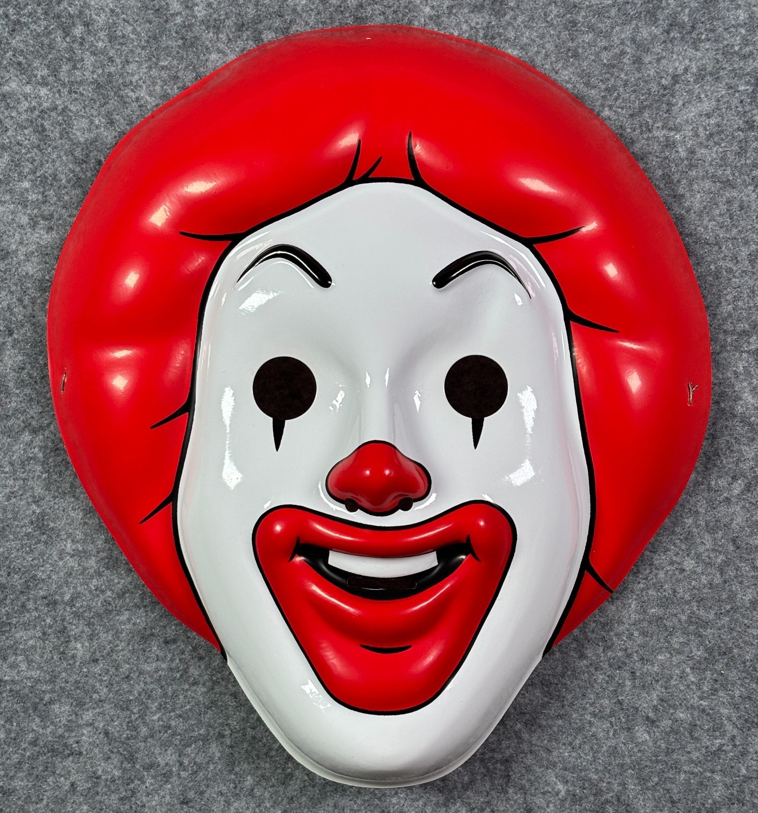 Vintage 1997 McDonald\'s Thin Plastic Ronald McDonald Creepy Clown Mask RARE NOS
