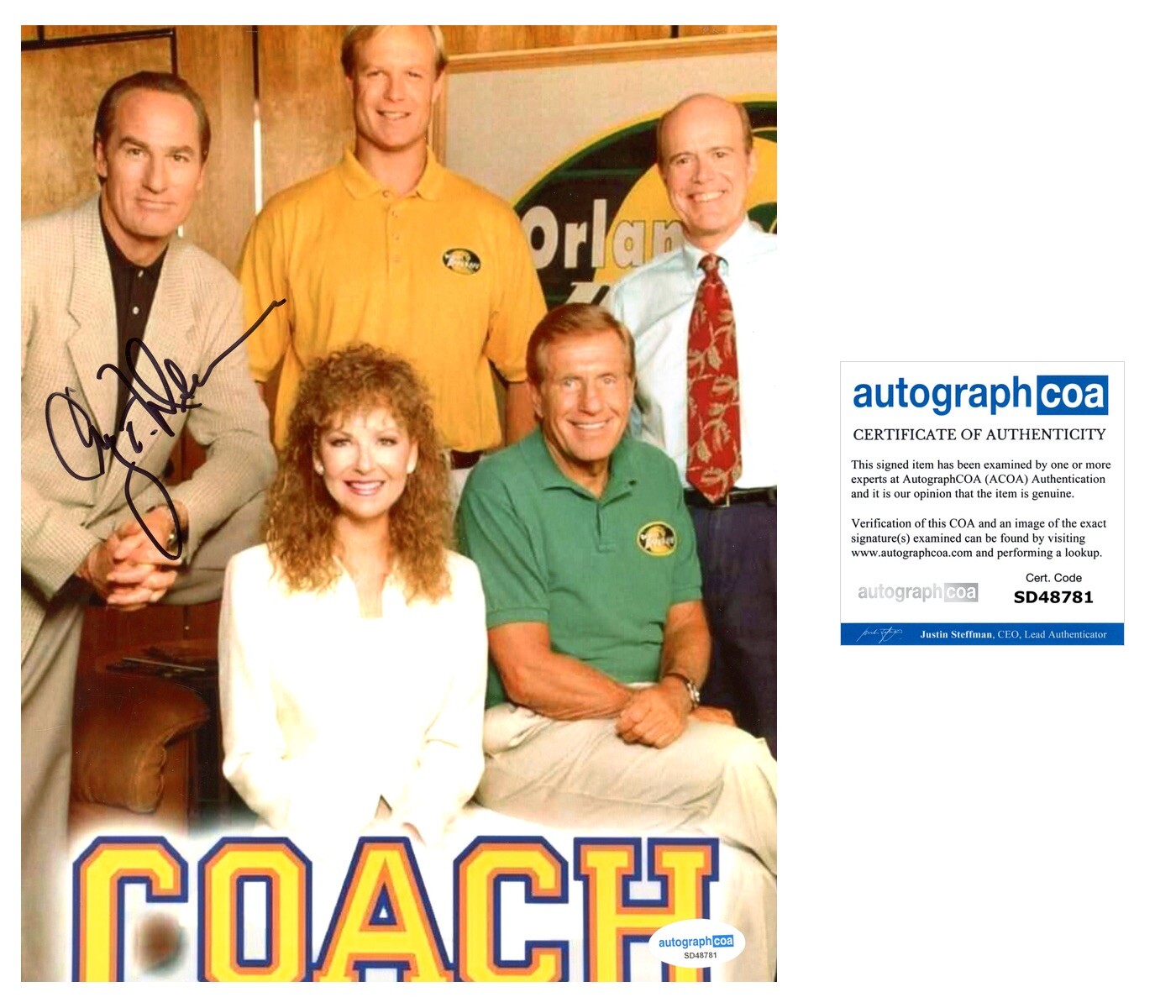 CRAIG T NELSON SIGNED COACH THE INCREDIBLES 8x10 PHOTO - ACOA COA