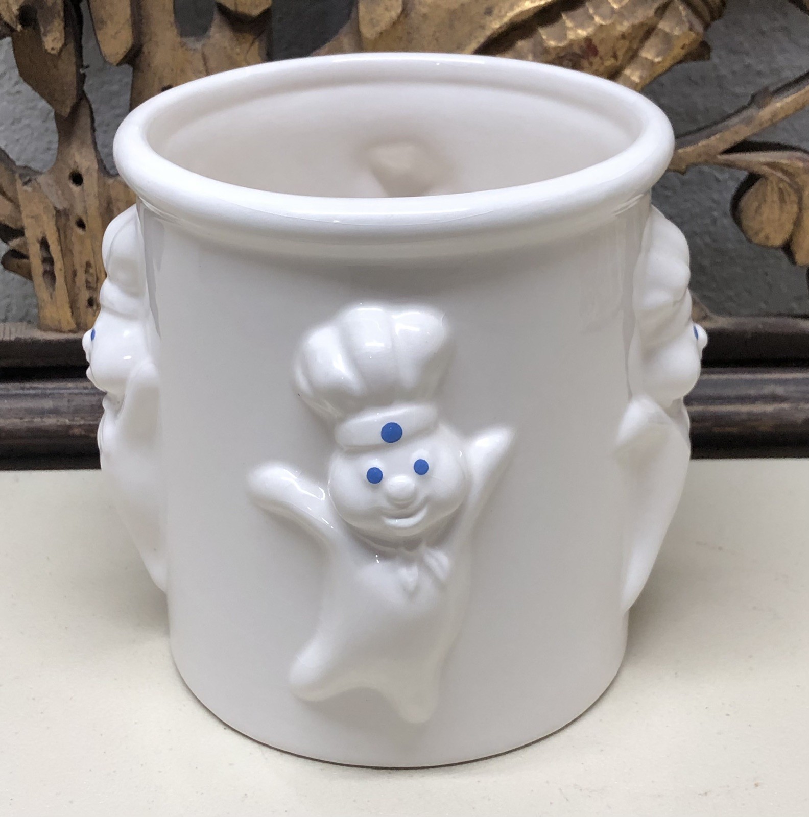 Pillsbury Kitchen Utensil Holder 4 Doughboy Figures Rare