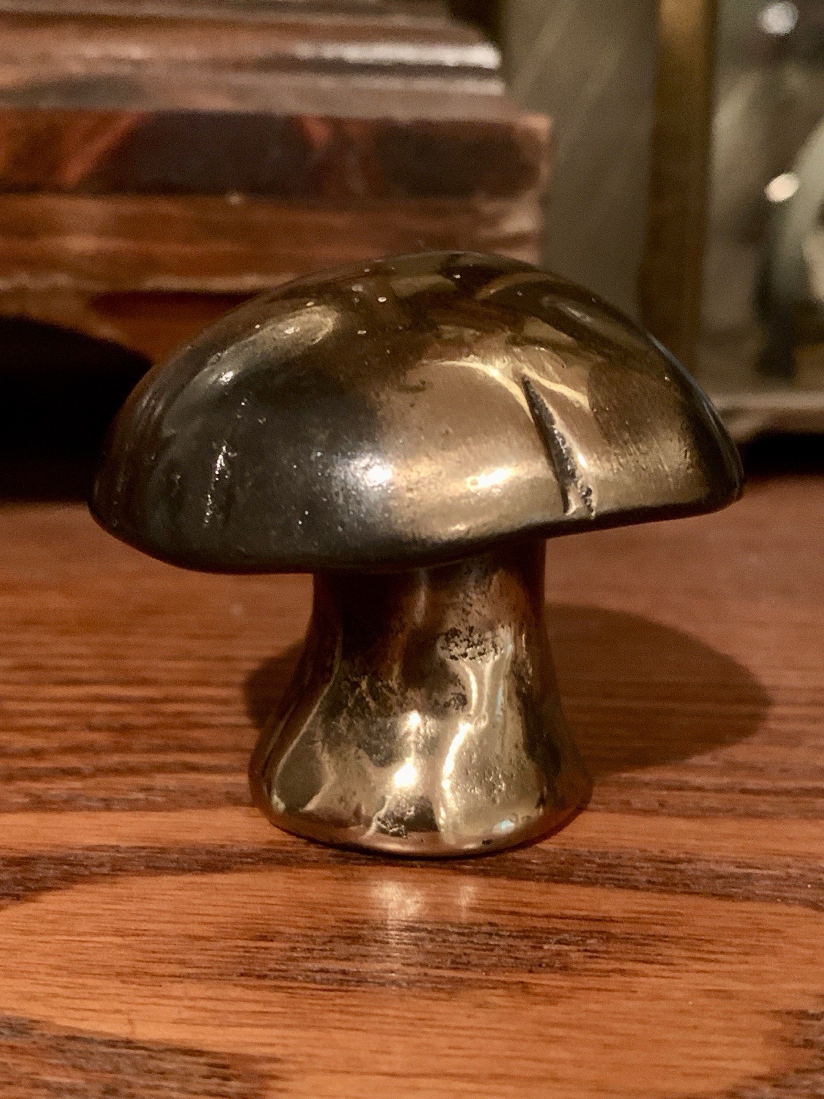 Vintage By Julee Schofield Brass Mushroom 1 1/2” Rare Hard To Find Collectible 1
