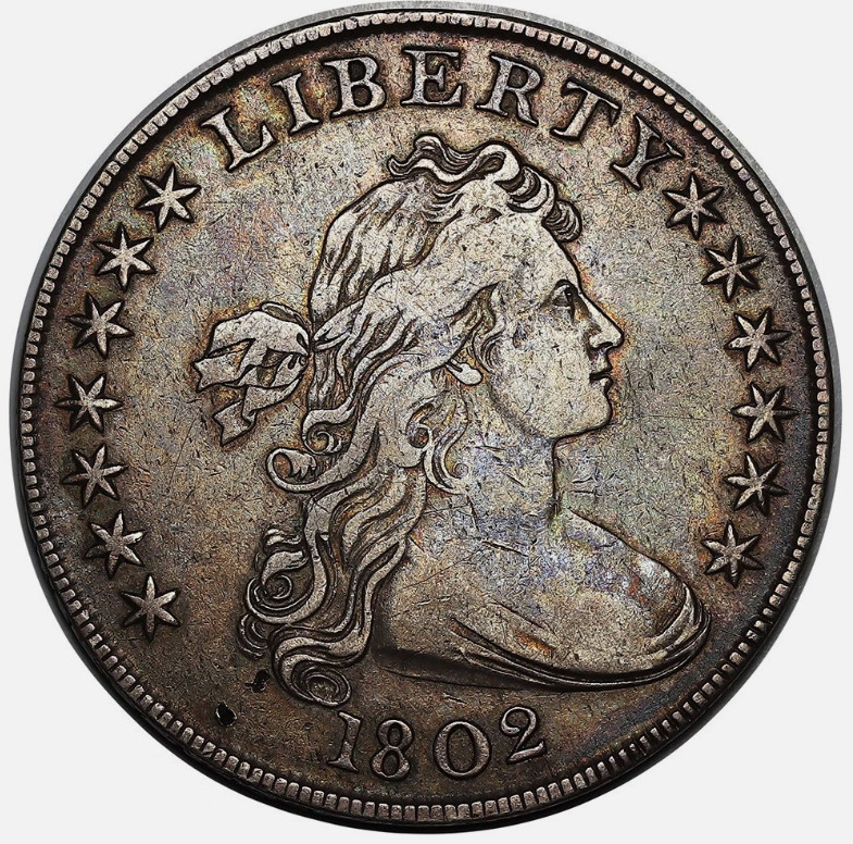 1802 Draped Bust Dollar *Ultra Key Date, Choice VF+ 1802 Draped Bust Dollar *Ultra Key Date, Choice VF+
