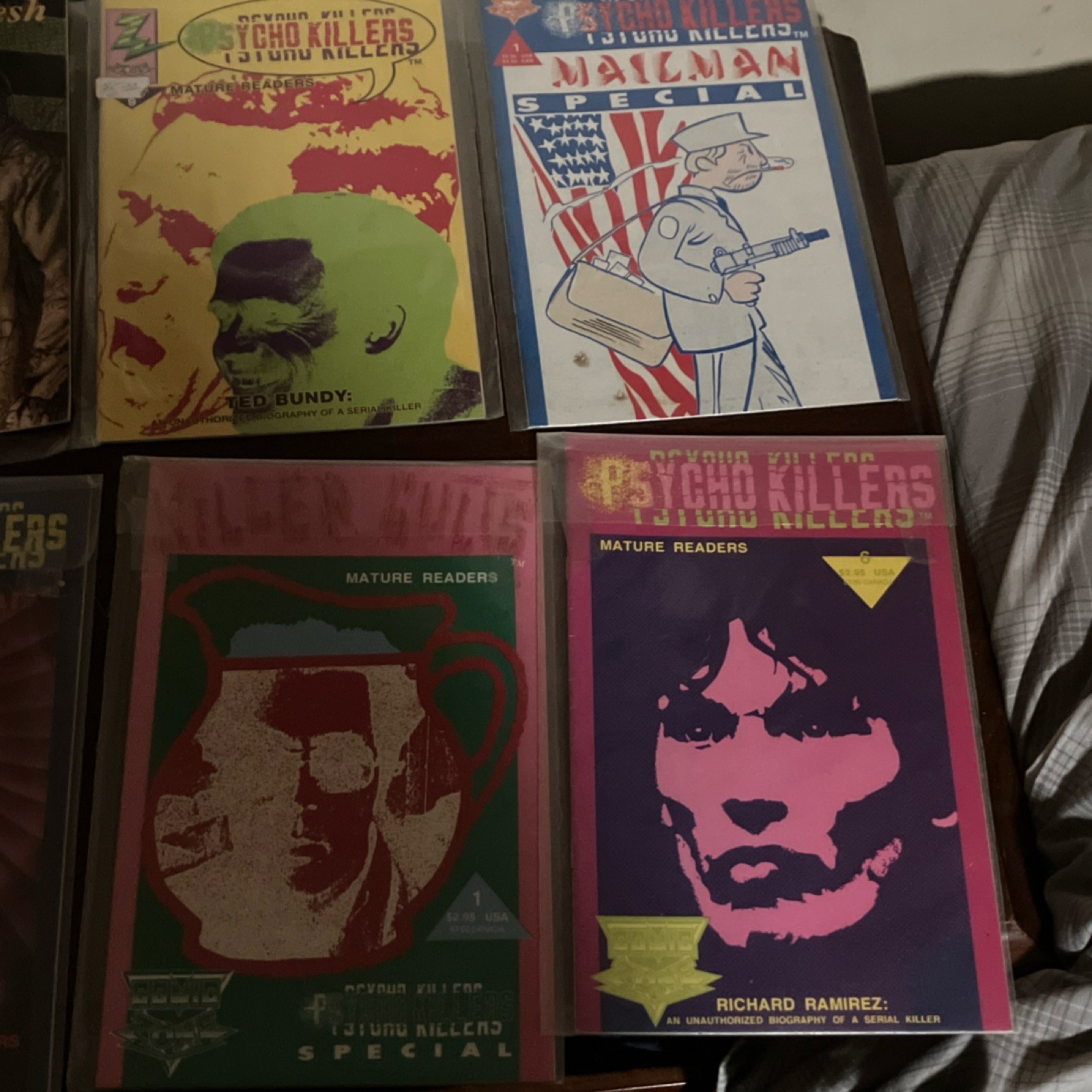 8 Comic Zone Psycho Killers Ted Bundy Dahmer Comic  Color Viewer Discretion