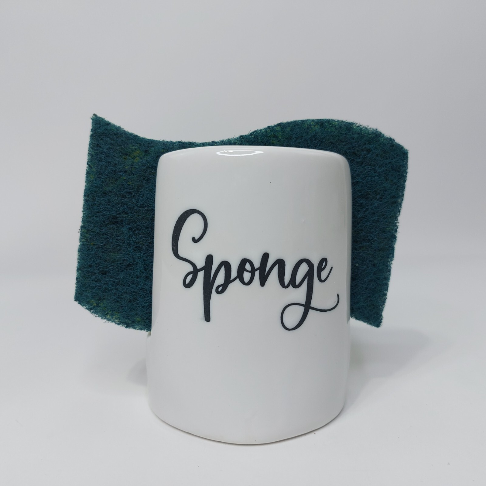 Home Acre Designs Sponge Holder for Kitchen Sink - Rustic Farmhouse White 