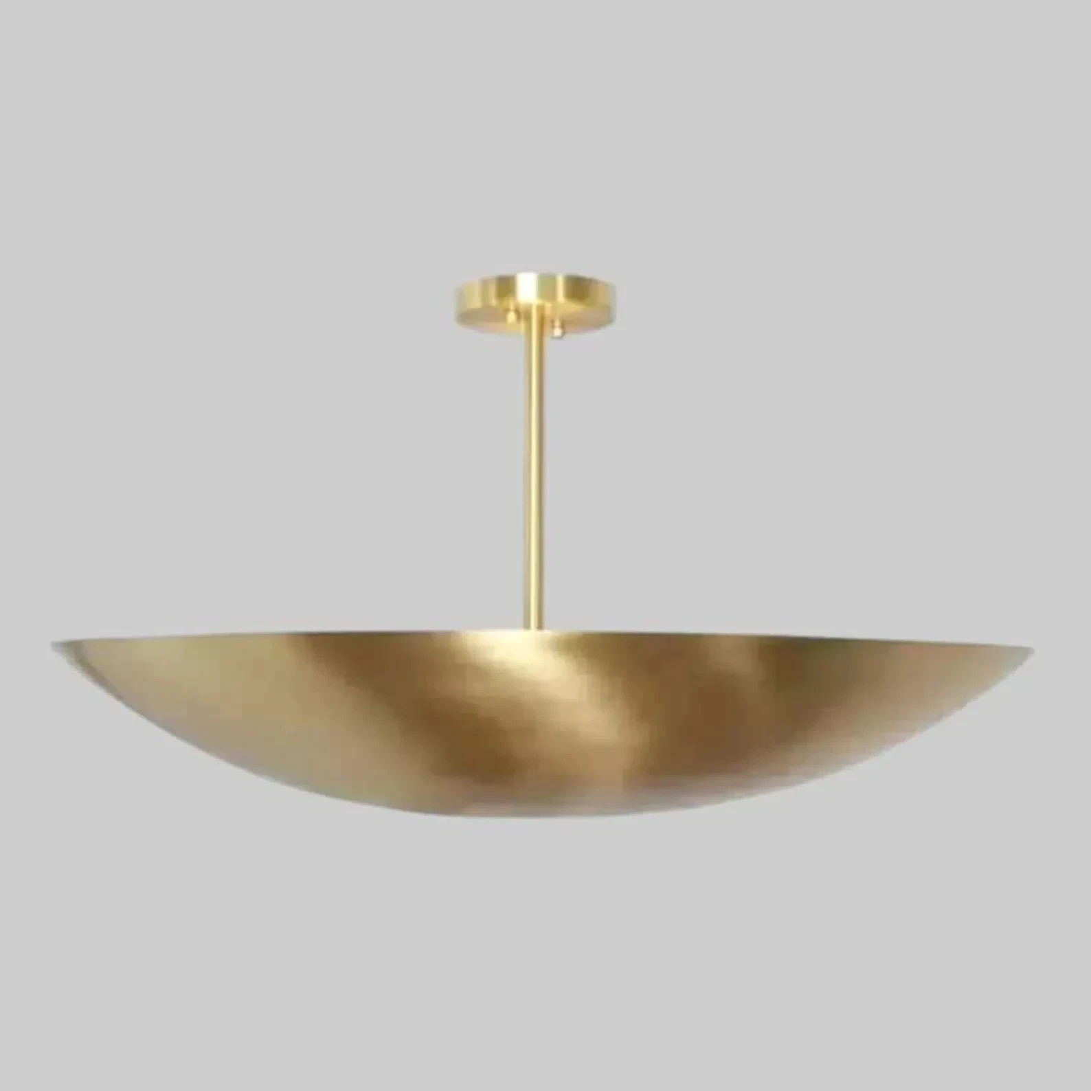 Handmade Brass Sputnik Chandelier Modern Flush Mount Ceiling Light Mid Century