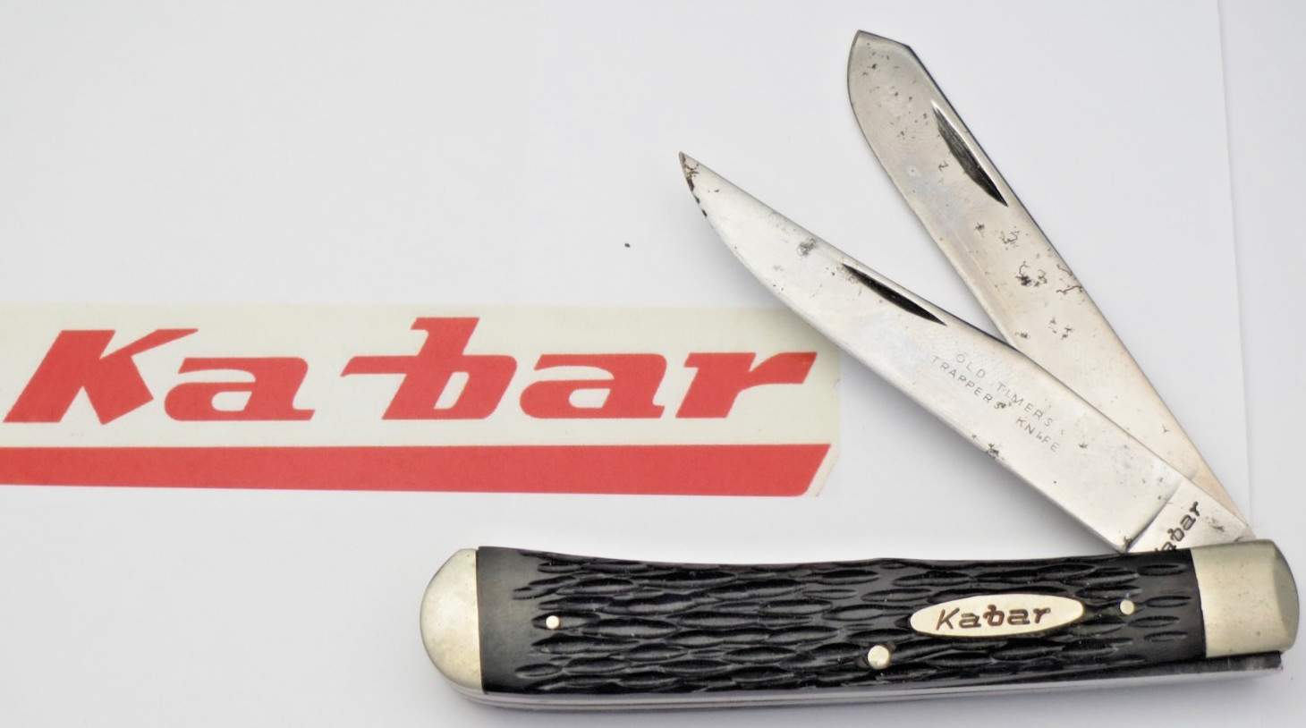 Antique 1950\'s to 1960\'s KABAR Trapper - OLD TIMERS TRAPPERS KNIFE - Light Use