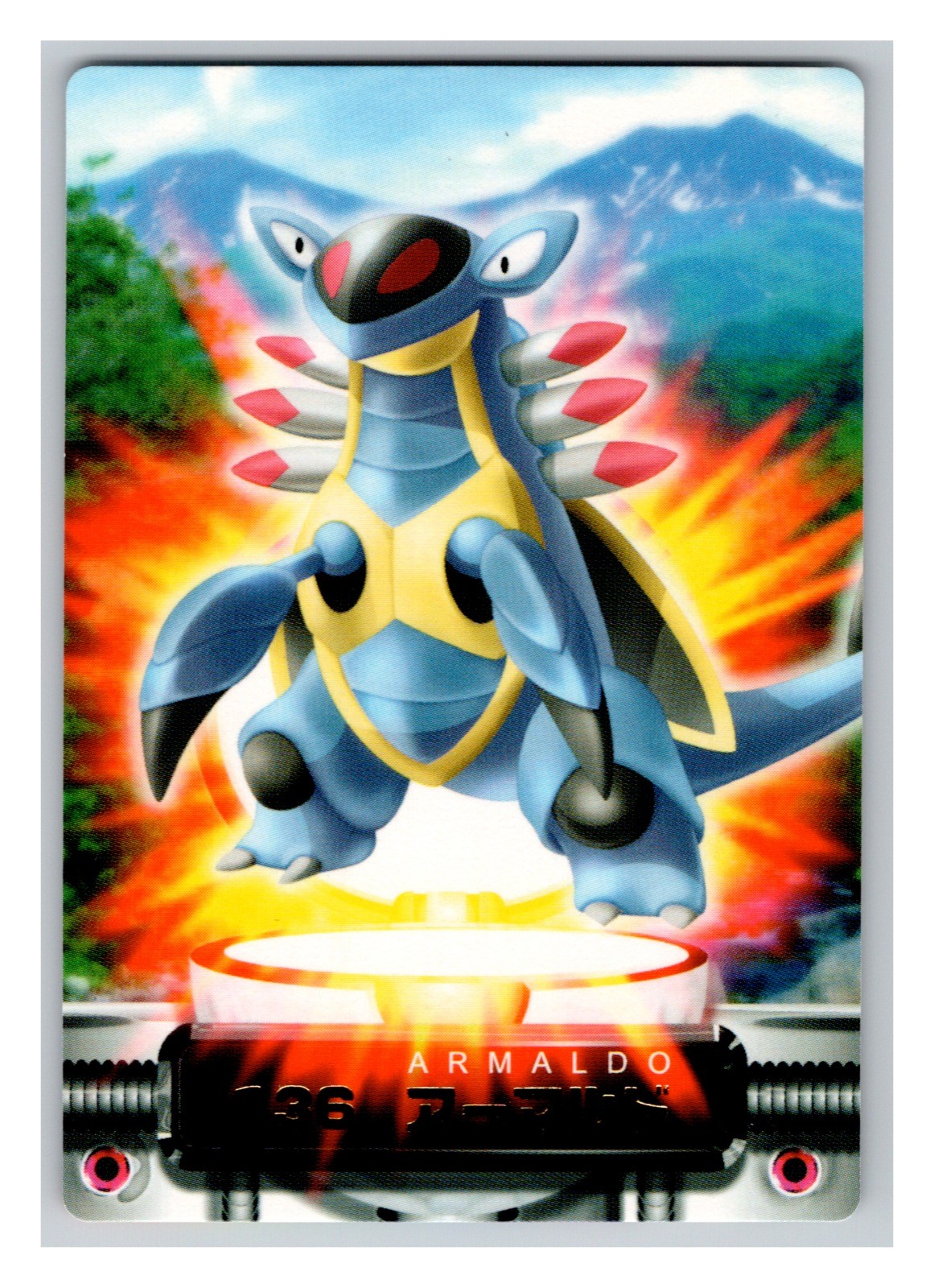 Armaldo #136 EXC Zukan Japanese Pokemon Cards Carddass Holo Text Rare