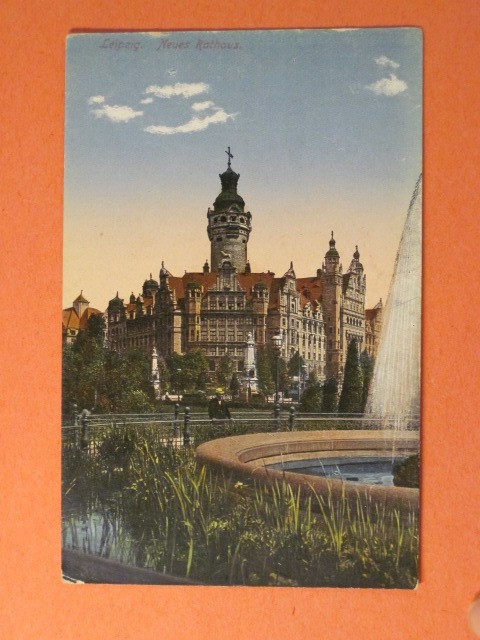 Historic Postcard - Germany  -  Leipzig /  Neues Rathaus