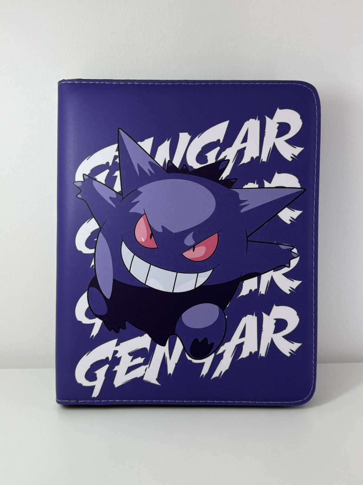 Pokemon Card Binder 9-Pocket 900-Card Gengar Gastly Haunter Zip Album Folder TCG