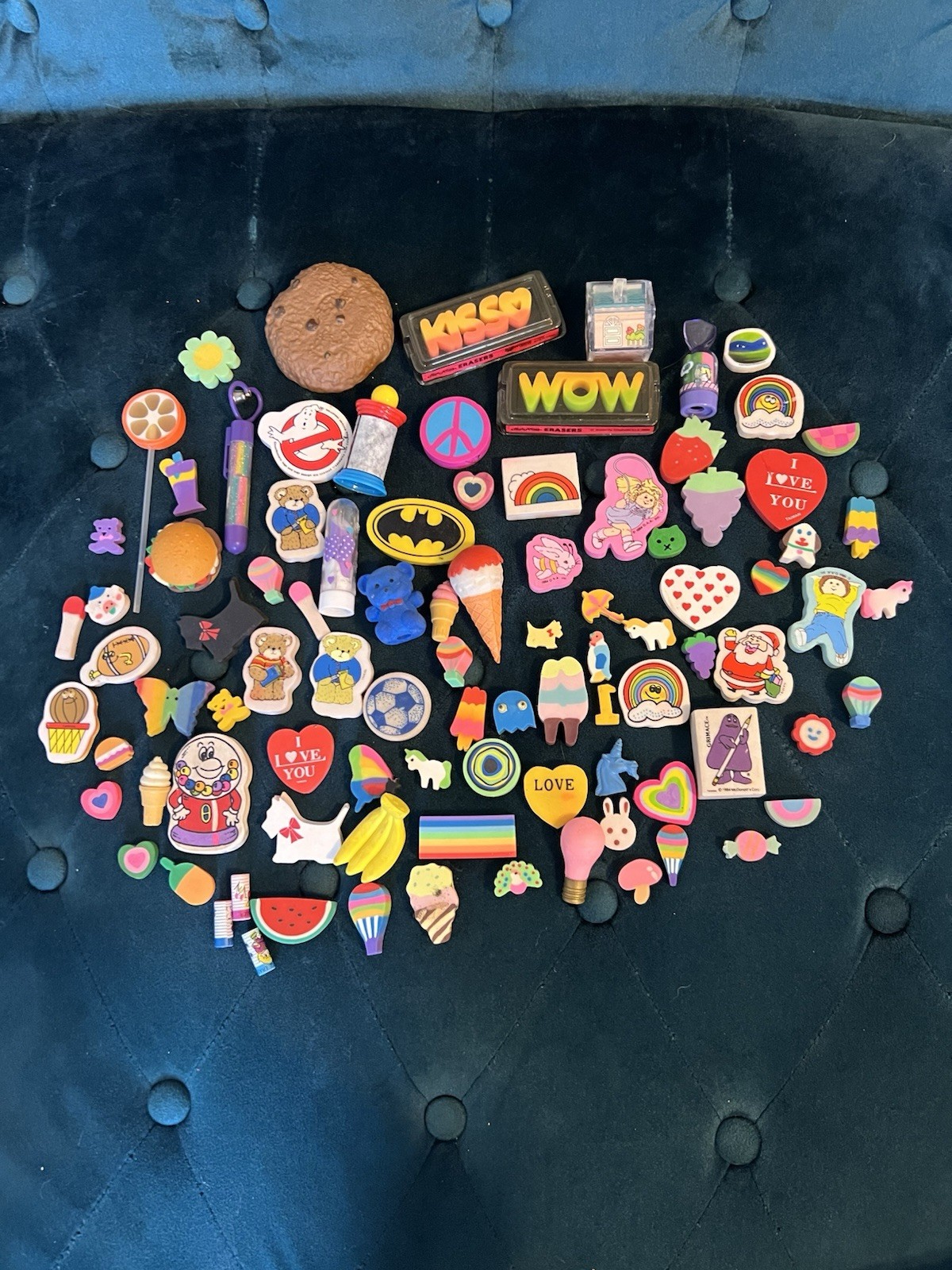 Vintage Novelty Eraser lot 50+ pieces 80's Nostalgia Cabbage Patch, McDonald’s Vintage Novelty Eraser lot 50+ pieces 80's Nostalgia Cabbage Patch, McDonald’s