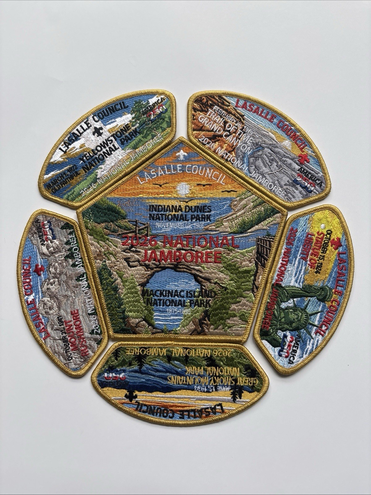 2026 National Jamboree La Salle Council Complete Patch Set ONLY 55 Made